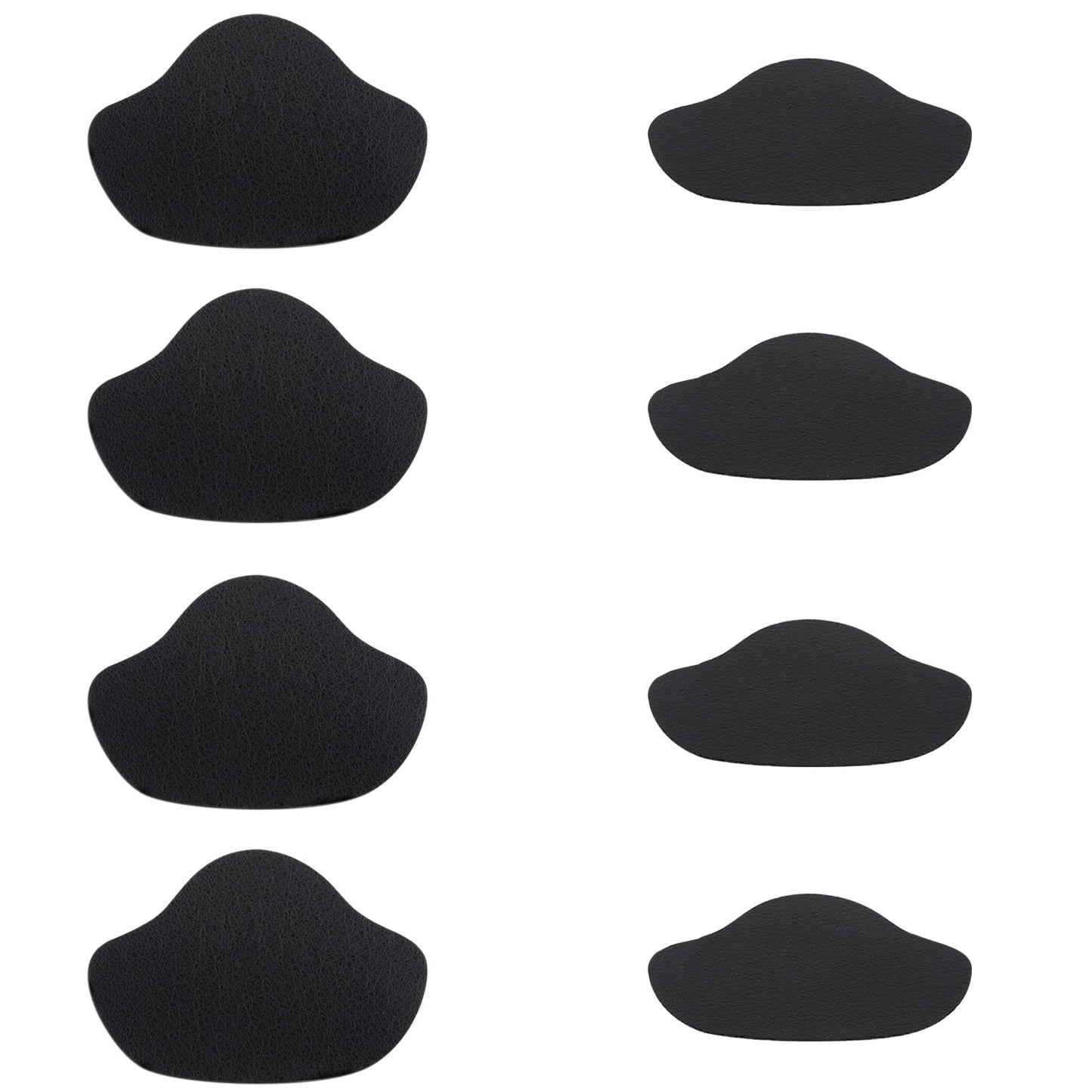 cobee 4 Pairs Shoe Glue Sole Repair, Shoe Hole Leather Tool, Self-Adhesive Leather Repair Piece Heel Protector Suitable for Sports Shoes, Leather Shoes, High Heels Shoe Hole Repair Kit(black) (Black)