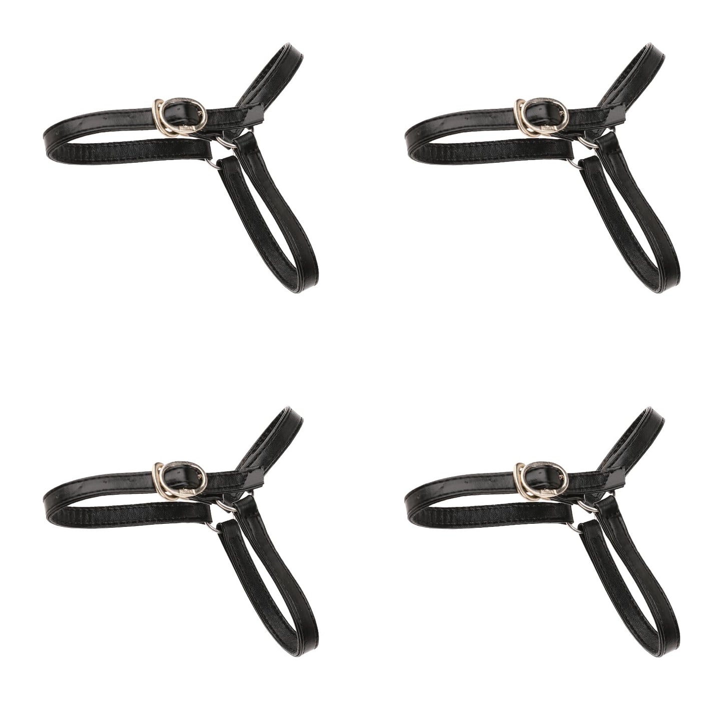 simarro 2 Pairs Detachable Shoe Strap Belt Band for Holding Loose High Heels Pumps Reusable Shoelaces for High Heels Shoes Shoes Band Fixed Tie Belt (Black)
