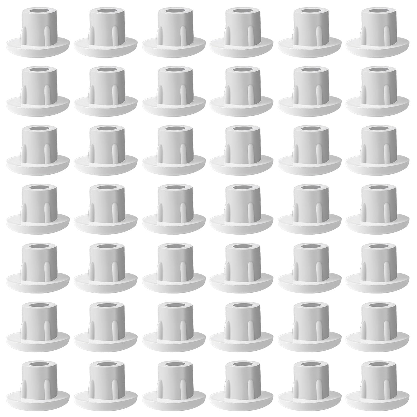 Giantree 500 Pcs Plastic Hole Plugs, Plastic Round Drill Screw Hole Plugs Covers 3/16 Inch White Locking Hole Button Plugs for Kitchen Furniture Cabinet Insert End Caps