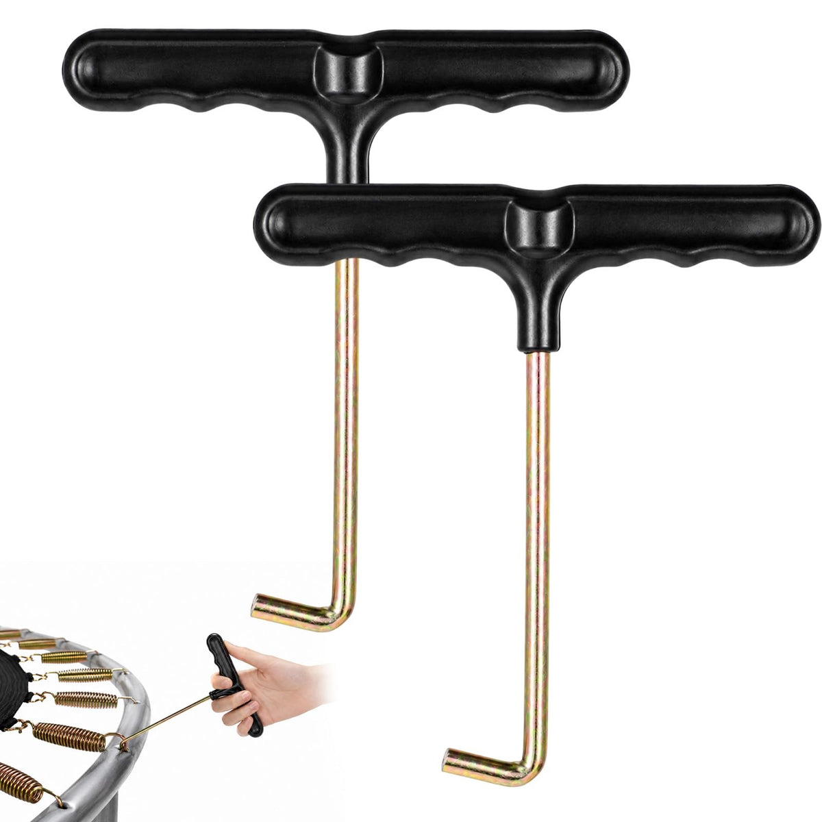 SULIKJHUI Trampoline T-Hook Kit Trampoline Spring Compressor Spring Puller
