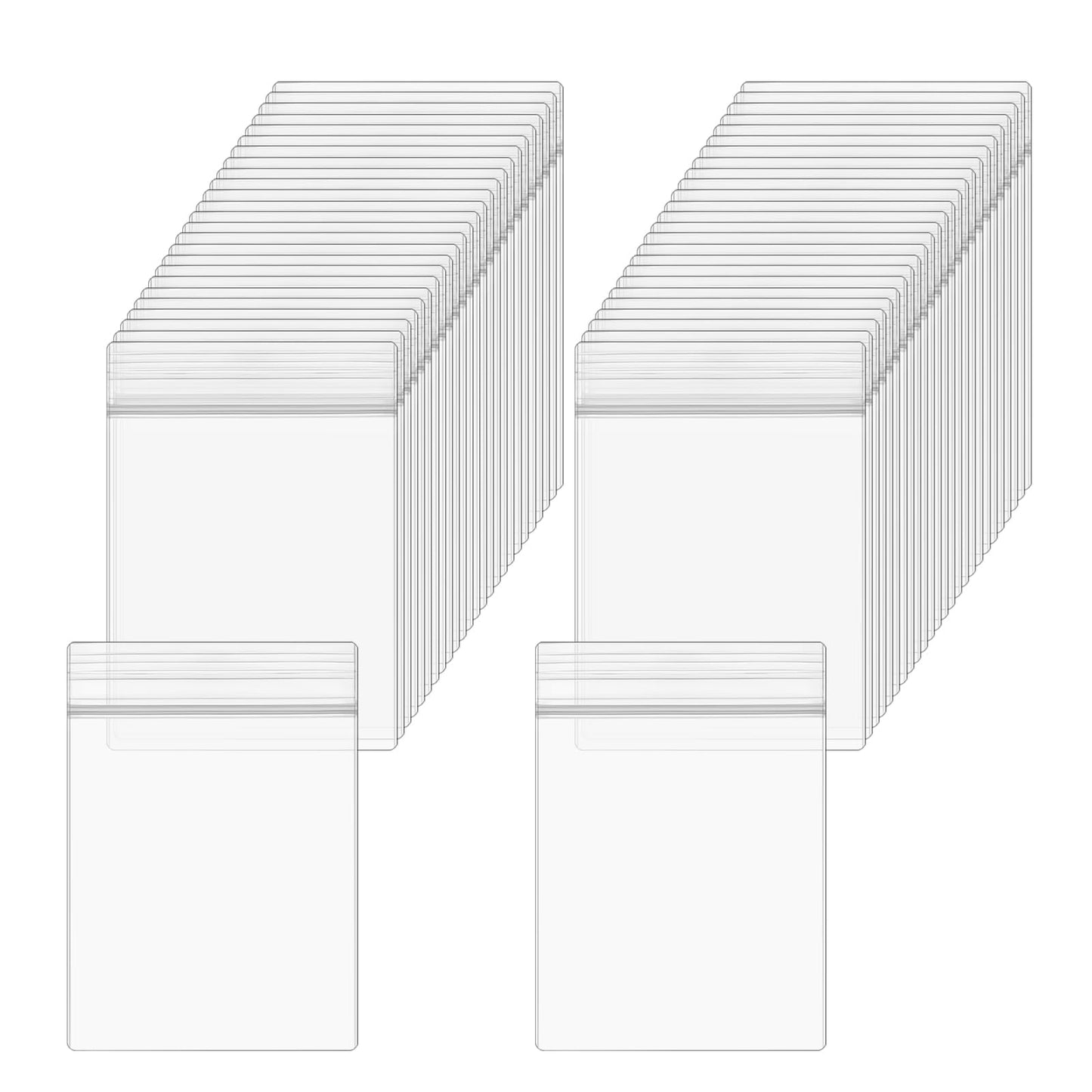 XLIUAX 300 Pcs Small Clear Zip Poly Bags, 4 Mil Plastic Reclosable Mini Zipper Baggies Zip Seal Lock Pouches for Jewelry Snack Beads Bolts Pills Coin Travel Storage Packaging(1"x1.5")