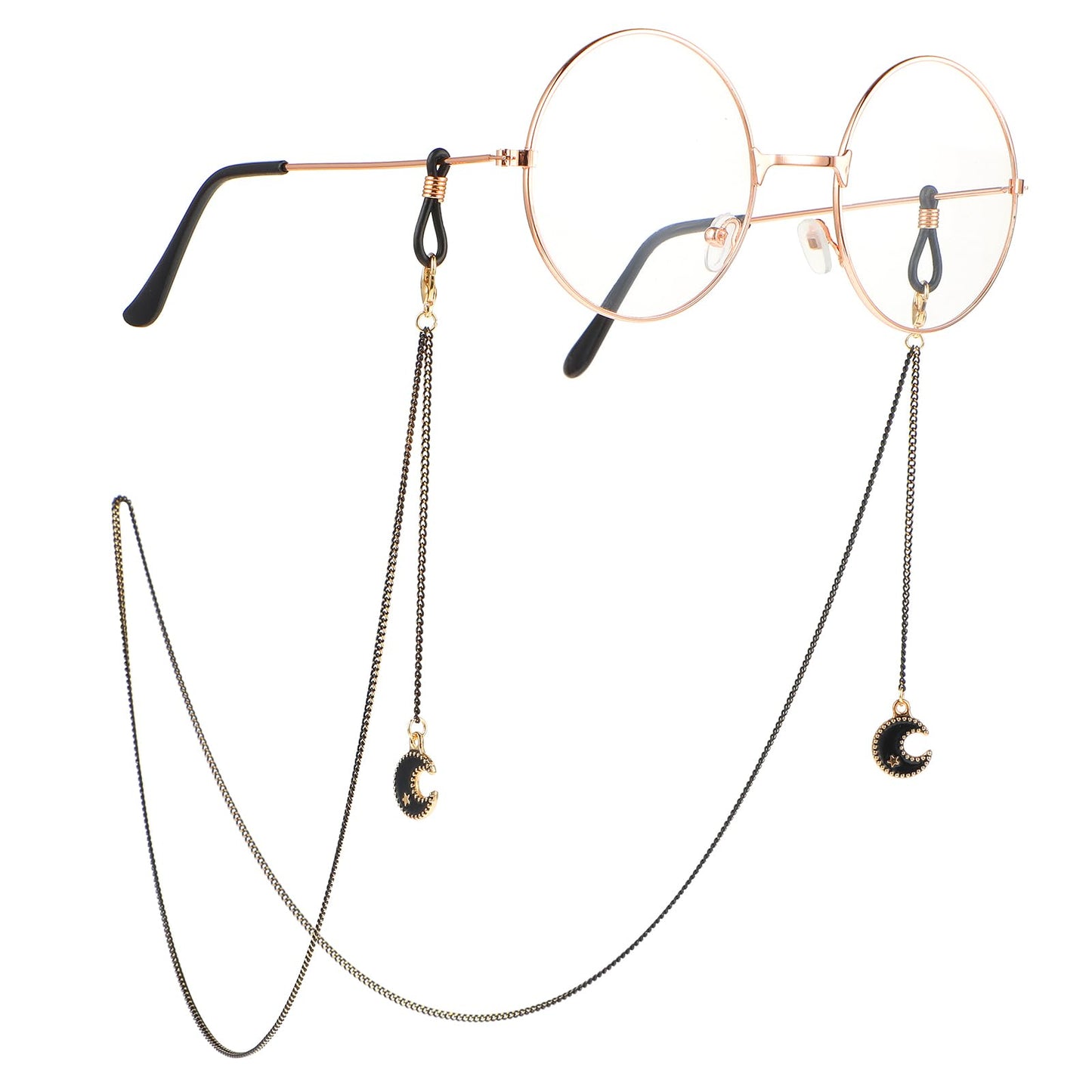 Amabro Eyeglass Chain for Women, Adjustable Glasses Strap Holder Eyewear Retainer Chain Face Mask Necklace Anti-Lost Sunglasses Lanyard