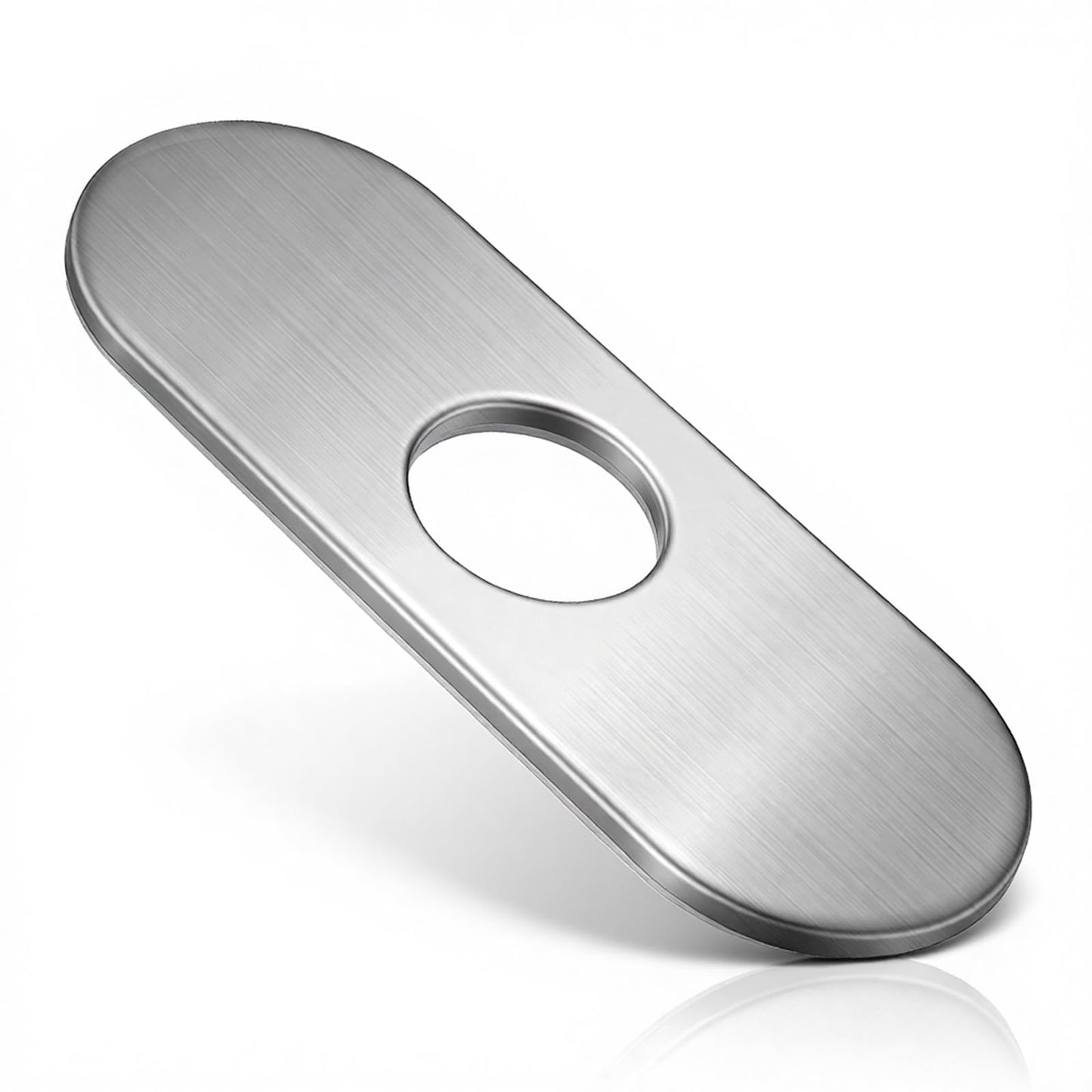 Yuanchu 35 mm Hole Caps Cover Plate, Pack of 2 304 Stainless Steel Tap Cover Plate Rosette Ugness Cover Tap Mounting Plate Bathroom Kitchen Sink Anti Stain (Brushed)