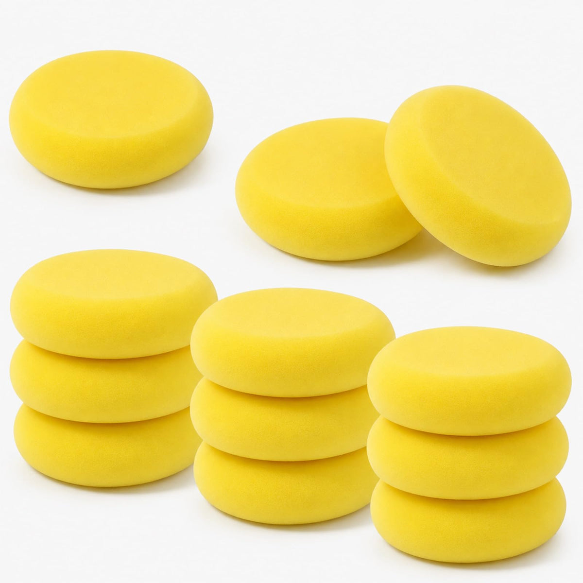 IANFAN 12 Pcs Round Pottery Sponges, Elasticity Clay Sponges