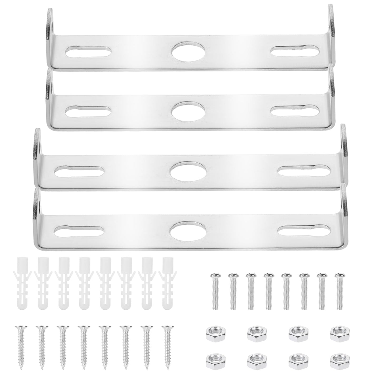 Molain 4 Packs Light Fixture Mounting Bracket for Ceiling Pendant Light Crossbar Kit Sconce Mounting Plate with Screws 3.5-4 Inch Ceiling Light Plate Wall Mounting Bracket Crossbar for Chandelier