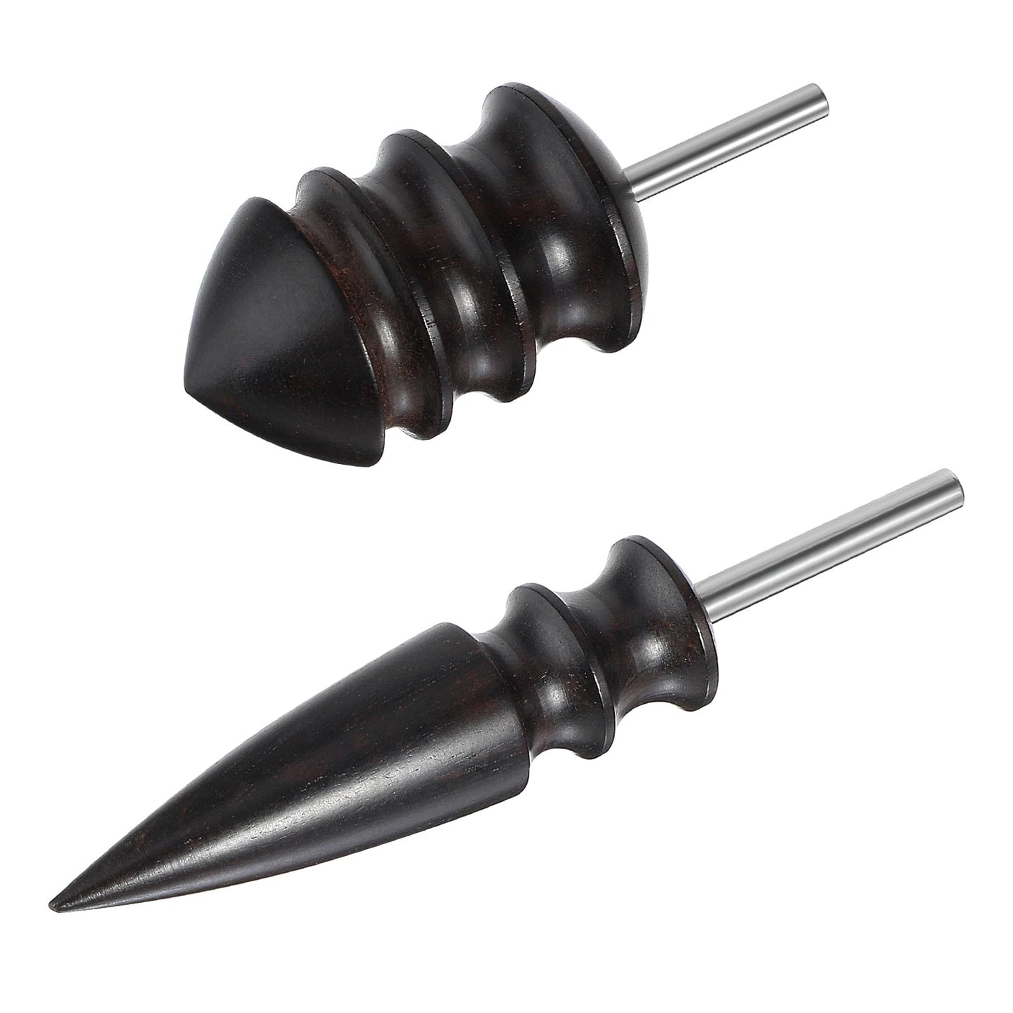 Giantree 2 Pack Leather Burnisher Bits, Leather Edge Slicker Polishing Tools Burnisher Creaser Electric Polished Head, Leather Rotary Burnishing Tool for DIY Leather Craft Hand Making