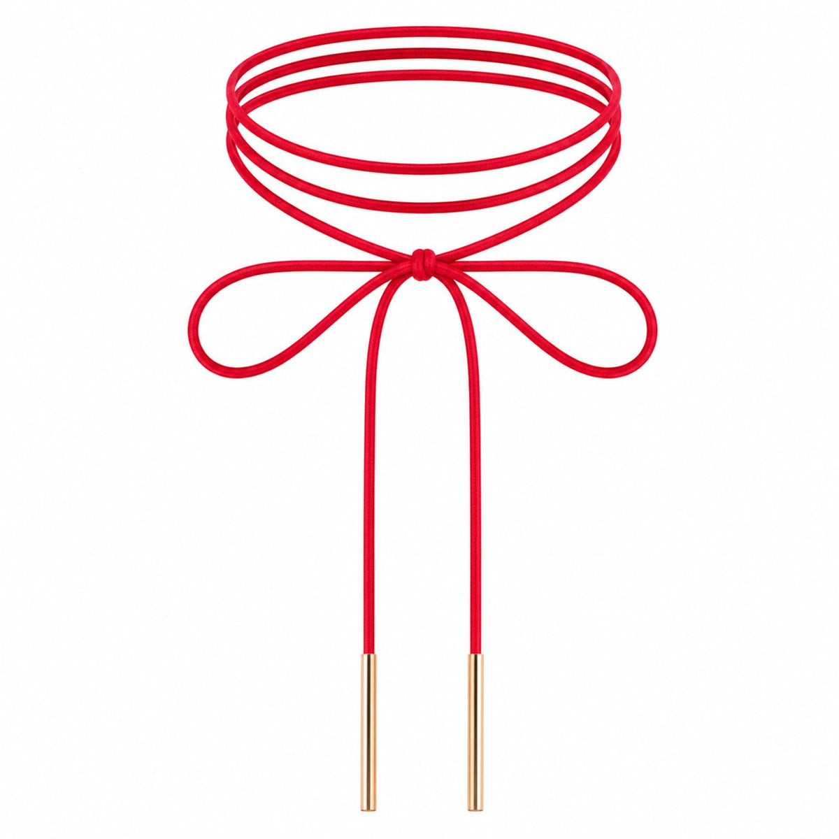 JIEYAO Red Choker Necklace Gothic Bow Knot Velvet Choker for Women