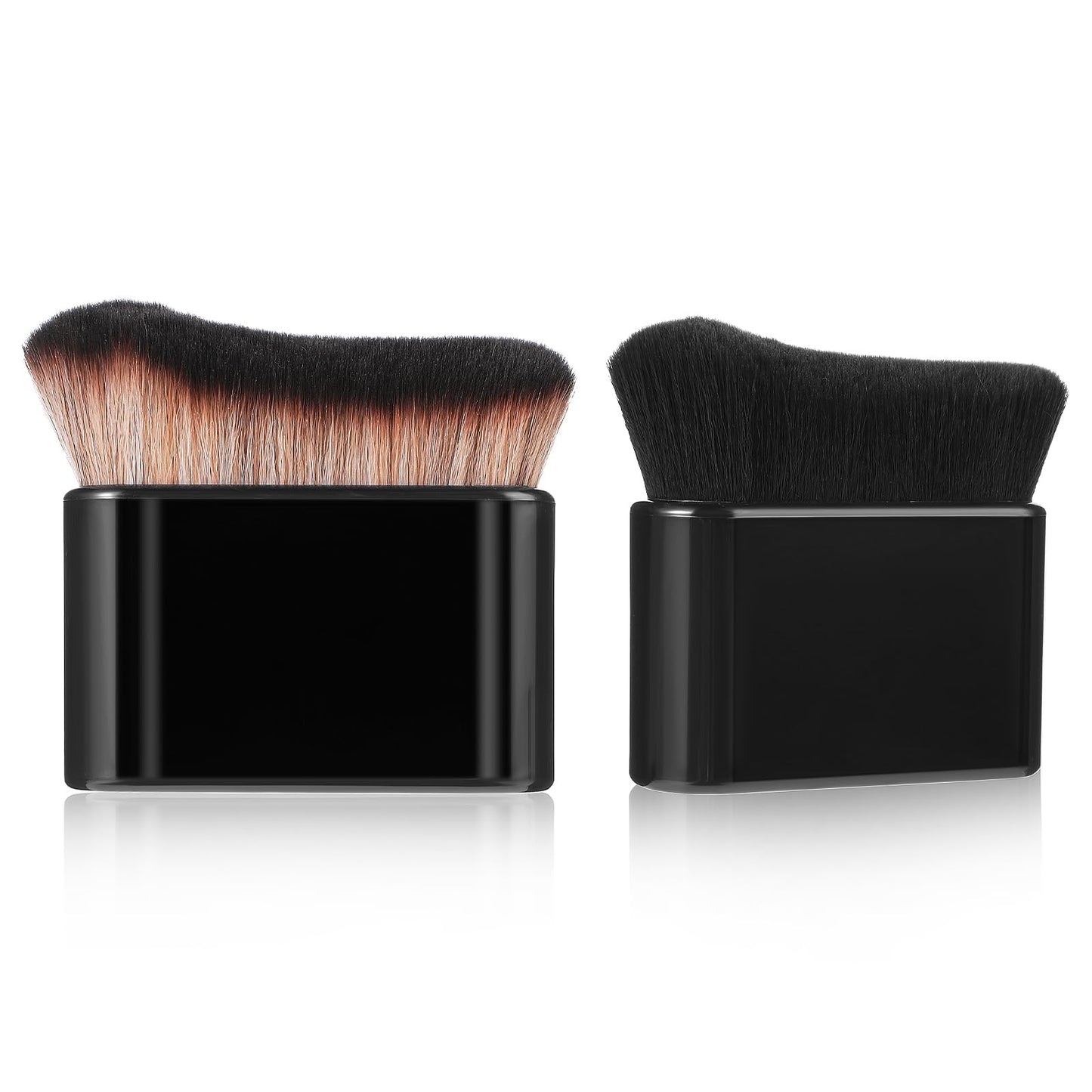 Amabro 2pcs Self Tanner Brushes, Body Makeup Brush for Self Tan Large Kabuki Foundation Brush Tanning Mousse Blend Brush Sunless Makeup Brush for Women Flawless Body, Face, Leg