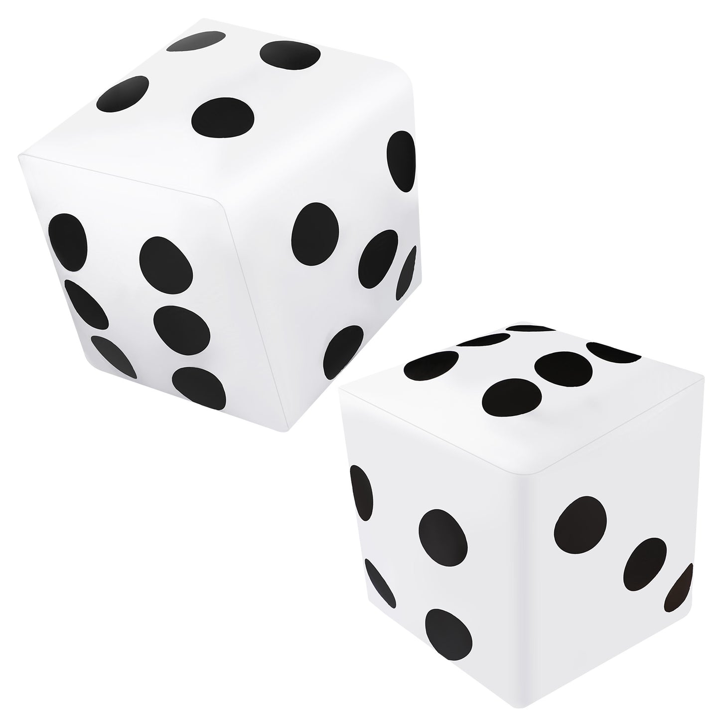 Yuanchu 2Pcs Jumbo Inflatable Dice, 30cm Fun Giant Dice Big Dice Large Dice Balloons for Indoor Outdoor Broad Games Lawn Pool Party