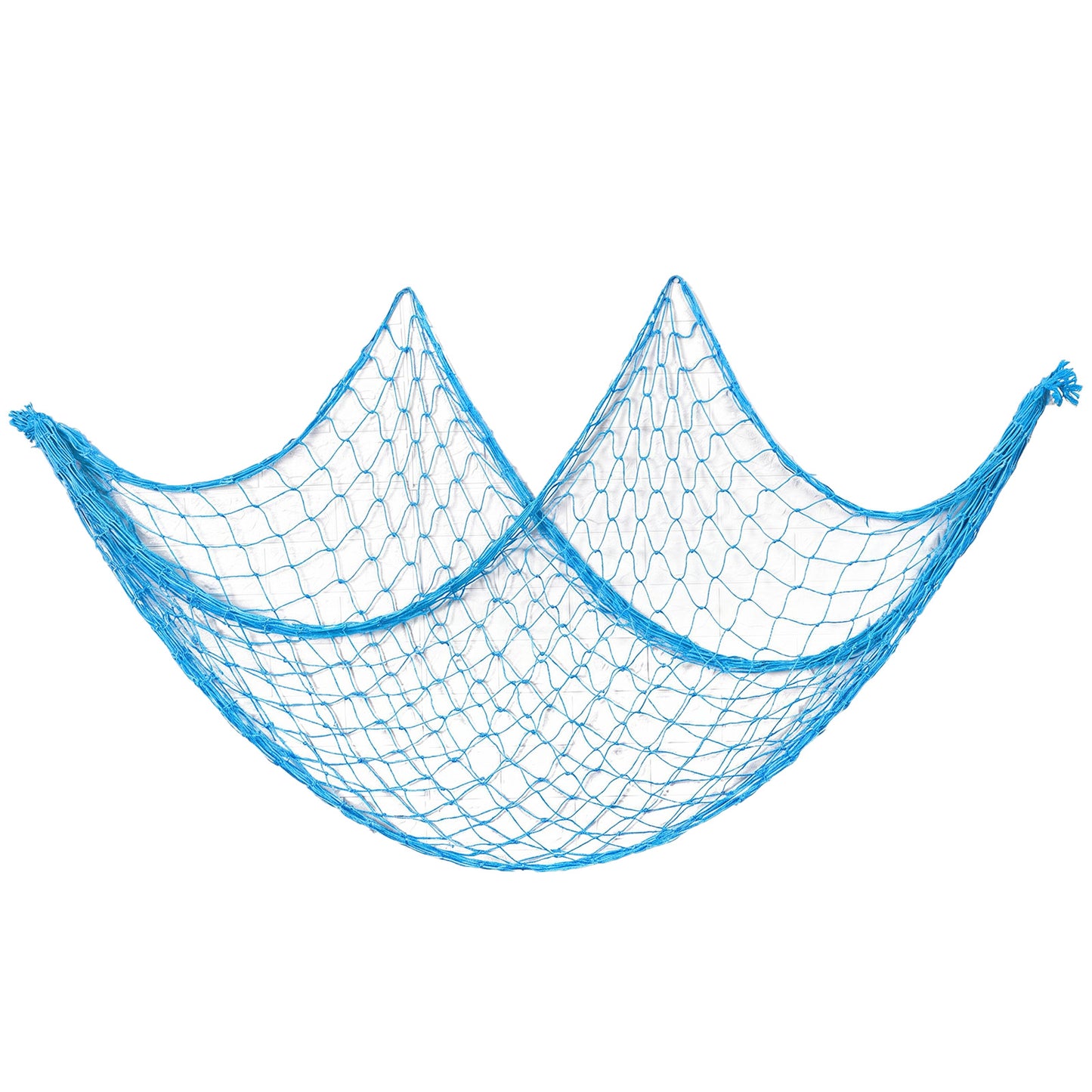 Jeffdad Fish Net Decorations for Party, 1m x 2m Decorative Nautical Themed Fishnet Party Accessory Wall Hanging Fish Net Decorative for Home Bedroom