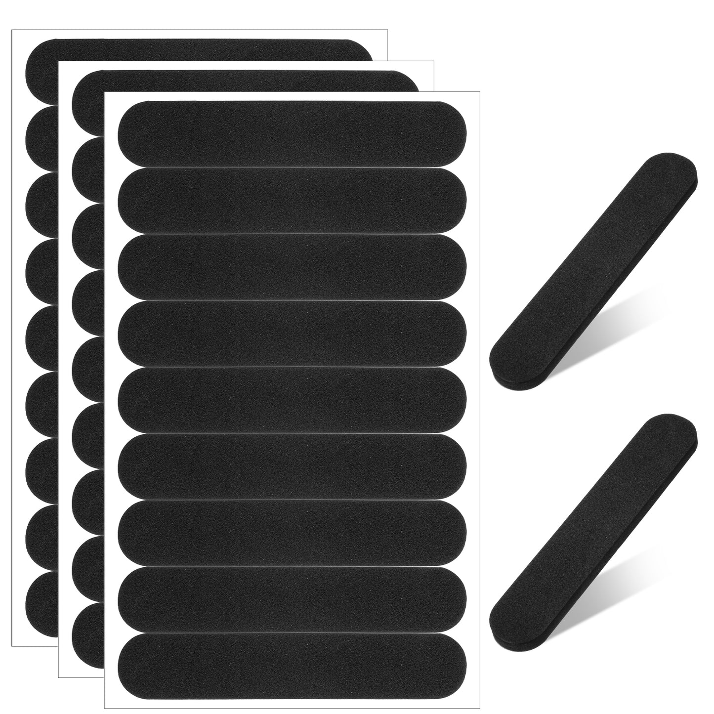 Molain 30Pcs Hat Size Reducer Insert, Black Hat Reducing Tape Self Adhesive Hat Size Reducer for Men Women Caps Sweatband Absorbent Sweat
