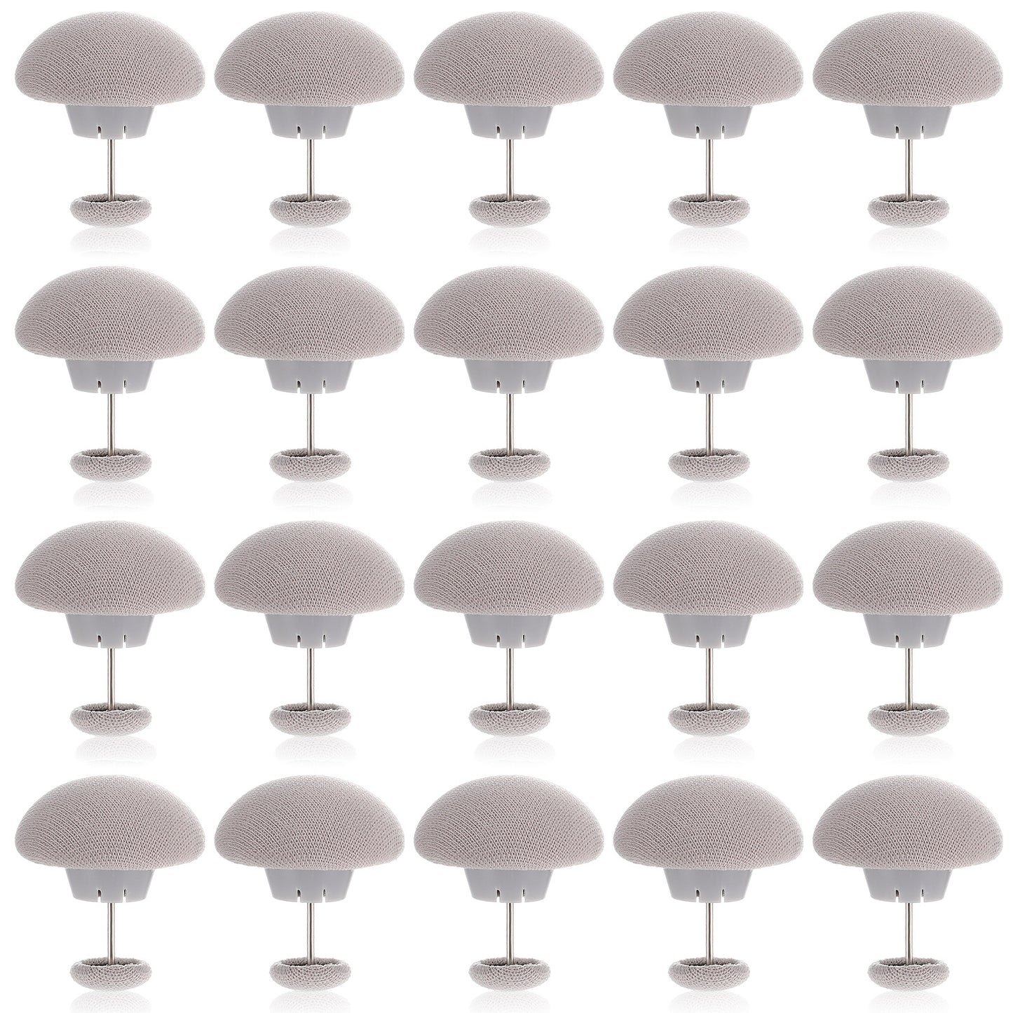 TIESOME 20Pcs Duvet Clips Set, Anti-Slip Duvet Cover Pin Duvet Clips to Hold Comforter Inside Comforter Fasteners Bedding Accessories Duvet Snaps for Curtains Quilts Cushions Blankets(Grey)