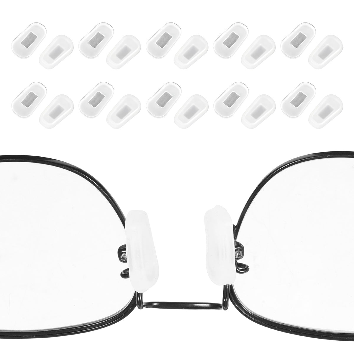 SULIKJHUI 10 Pairs Silicone Nose Pads for Glasses, Soft Glasses Nose Pads