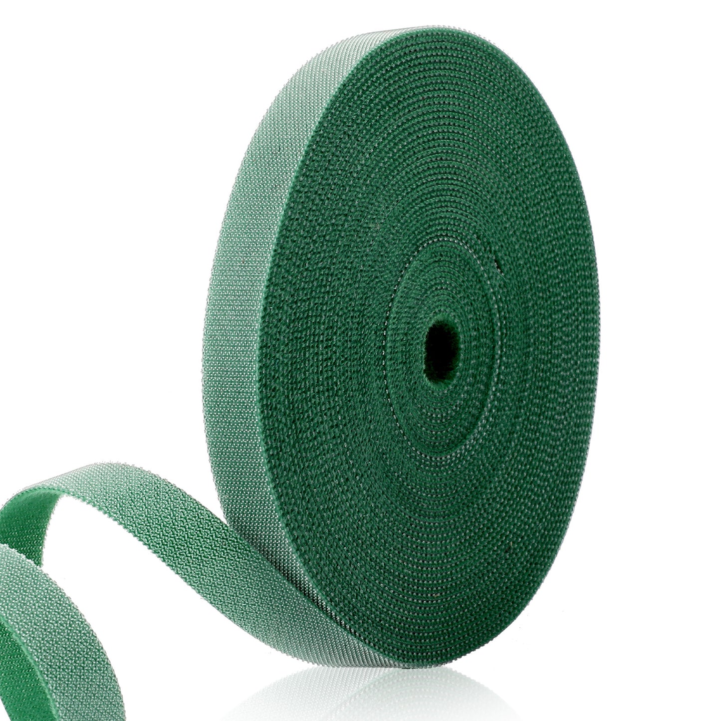 DOPENSPI 82 Ft Green Plant Tape, Reusable Garden Tie for Climbing Plants Adjustable Nylon Plant Support Tape for Outdoor Indoor Gardening, Tomatoes Vines Staking
