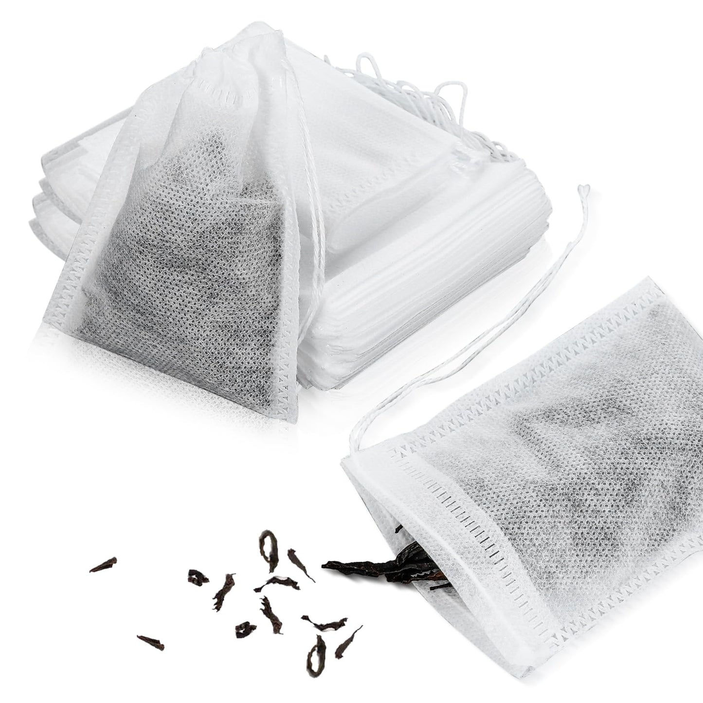 Yuanchu Pack of 30 Spice Bags, Spice Bags for Cooking, 8 x 10 cm, Cotton Bag with Drawstring, Environmentally Friendly, Reusable, Tea Bags, Muslin Bags for Tea, Coffee, Filter, Spices