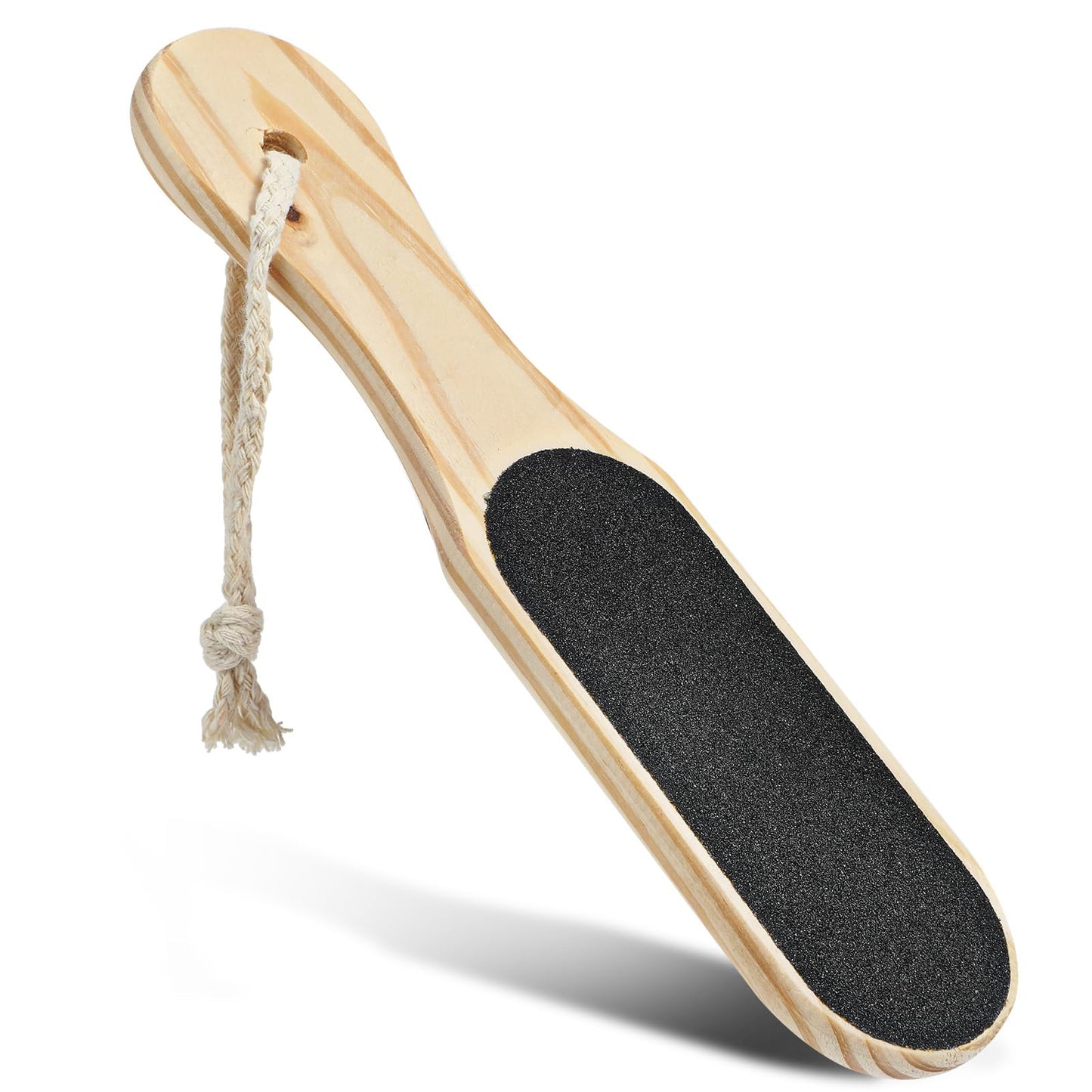 Yuanchu Callus File Foot Scrubber, Double-Sided Foot File Made of Wood, Professional Pedicure Tool, Coarse & Fine Foot Rasp File for Wet & Dry Feet for Callus Removal, Foot Dead Skin
