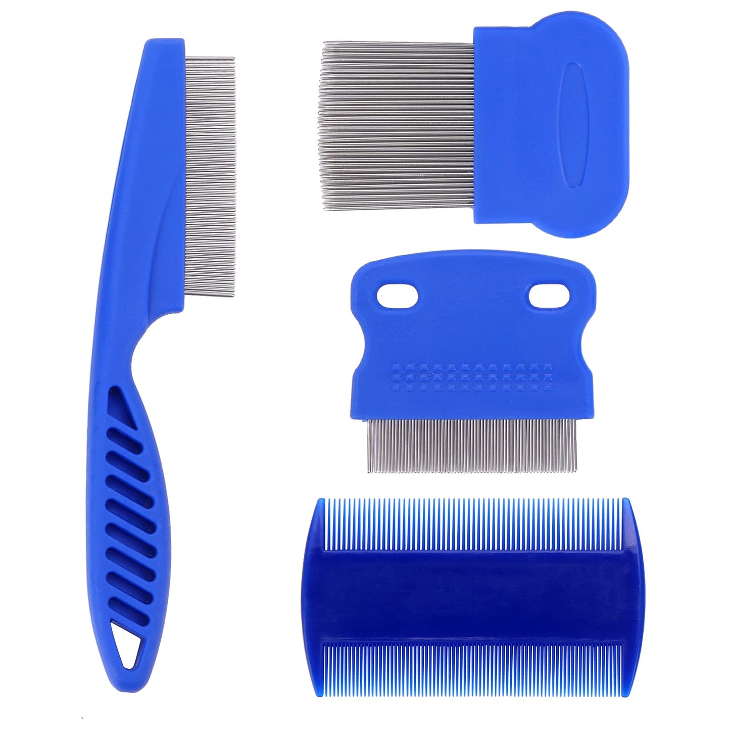 cobee Dog Cat Flea Comb, Tear Stain Remover Comb Set Pet Grooming Comb Flea Removal Comb