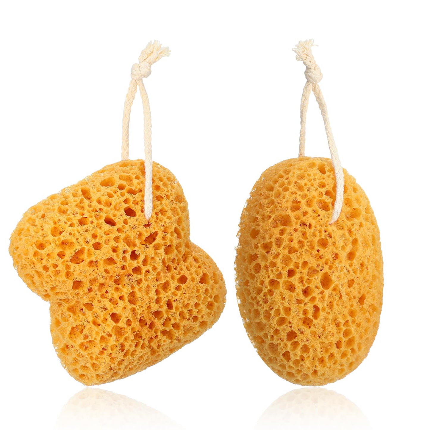 GEEHUA 2PCS Bath Sponge, Sea Sponges for Shower Natural Sponge Ultra Soft