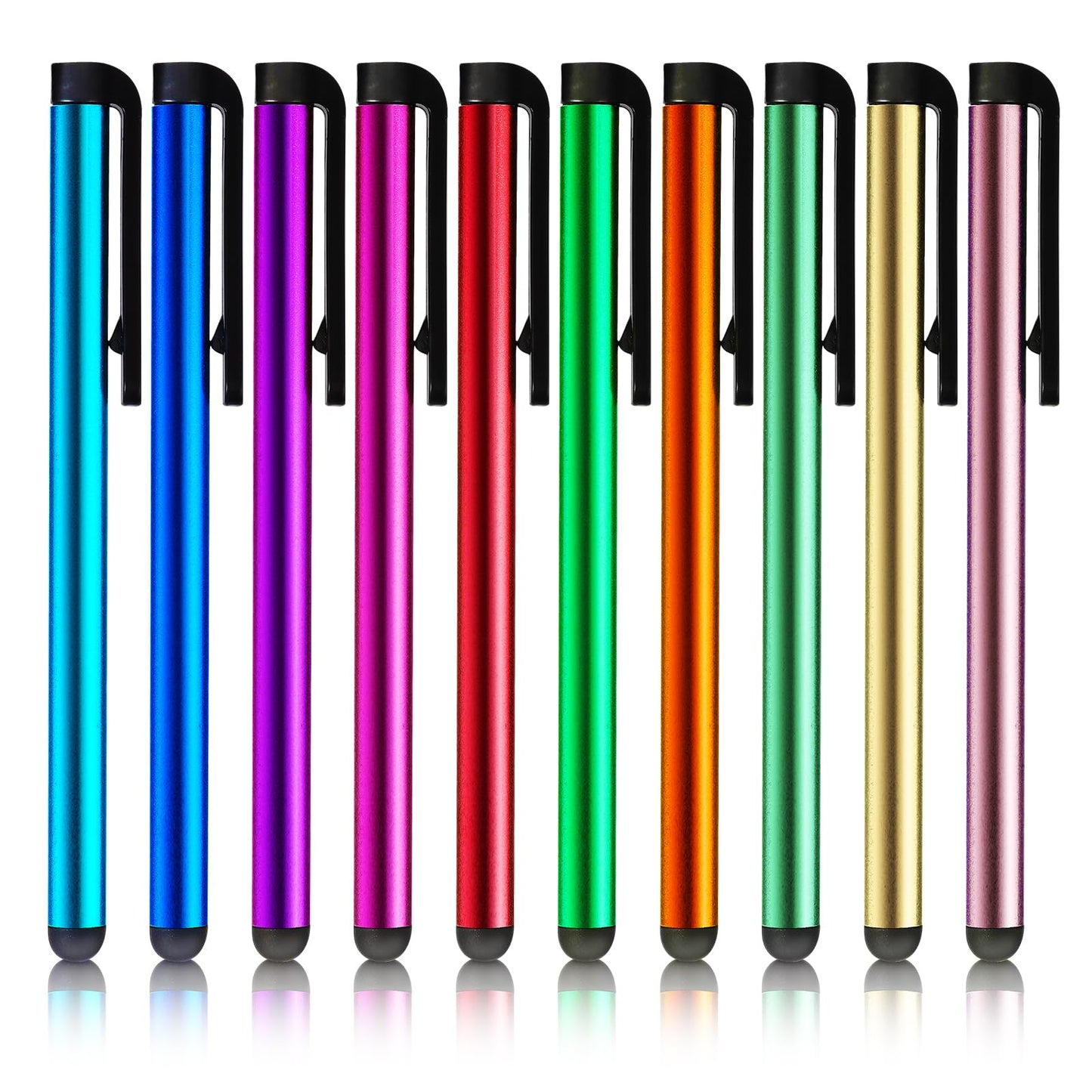 JIEYAO Touch Screen Stylus Pens, 10 Pcs Universal Capacitive Styluses for Tablets, Smartphones, Touch Screens, High Precision Writing and Drawing