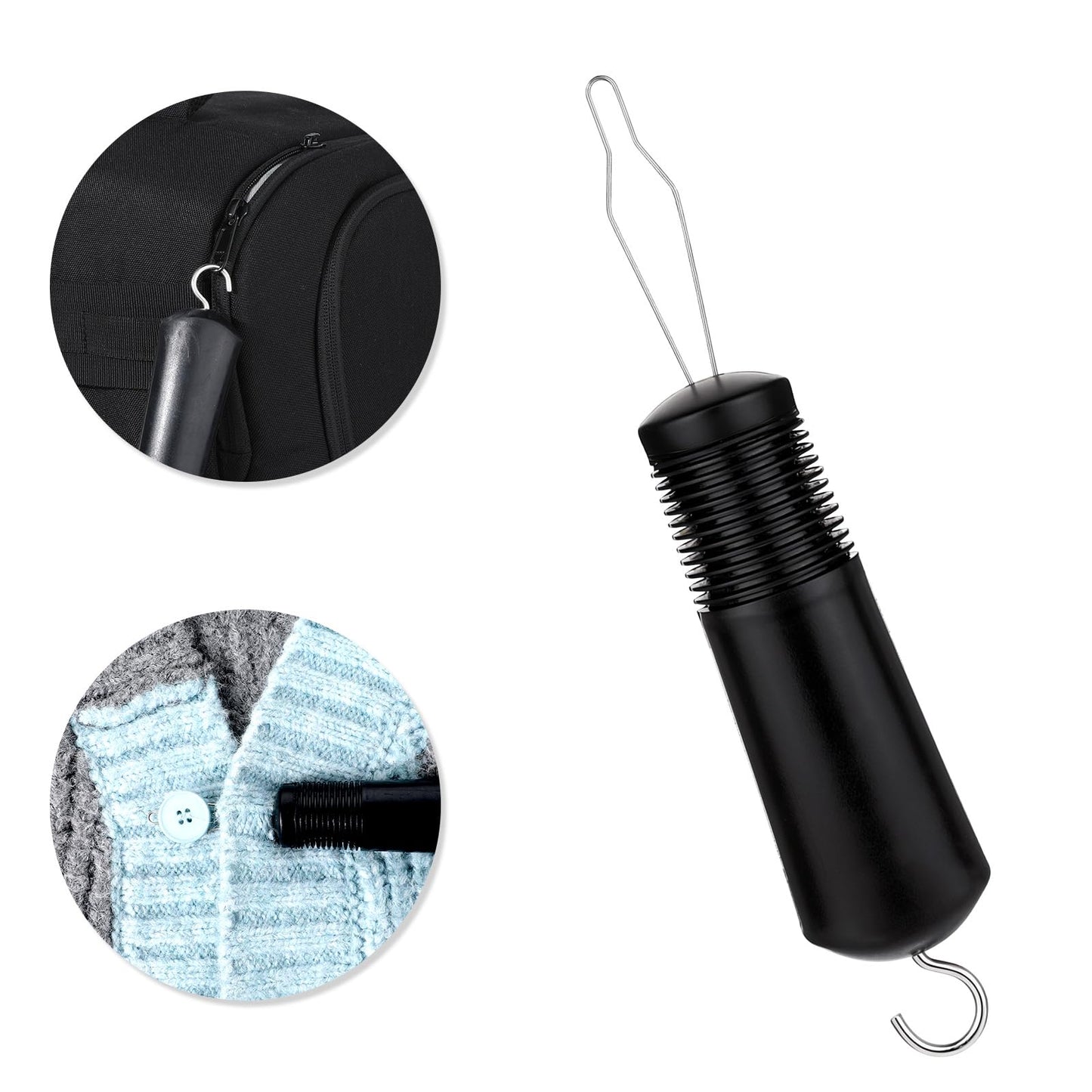 JIYIN Button Hook and Zipper Pull Helper, One Hand Buttons Aids Button Assist Device Dressing Helper Comfort Wide Grip Handle for Seniors Arthritis Limited Dexterity Weak Hands