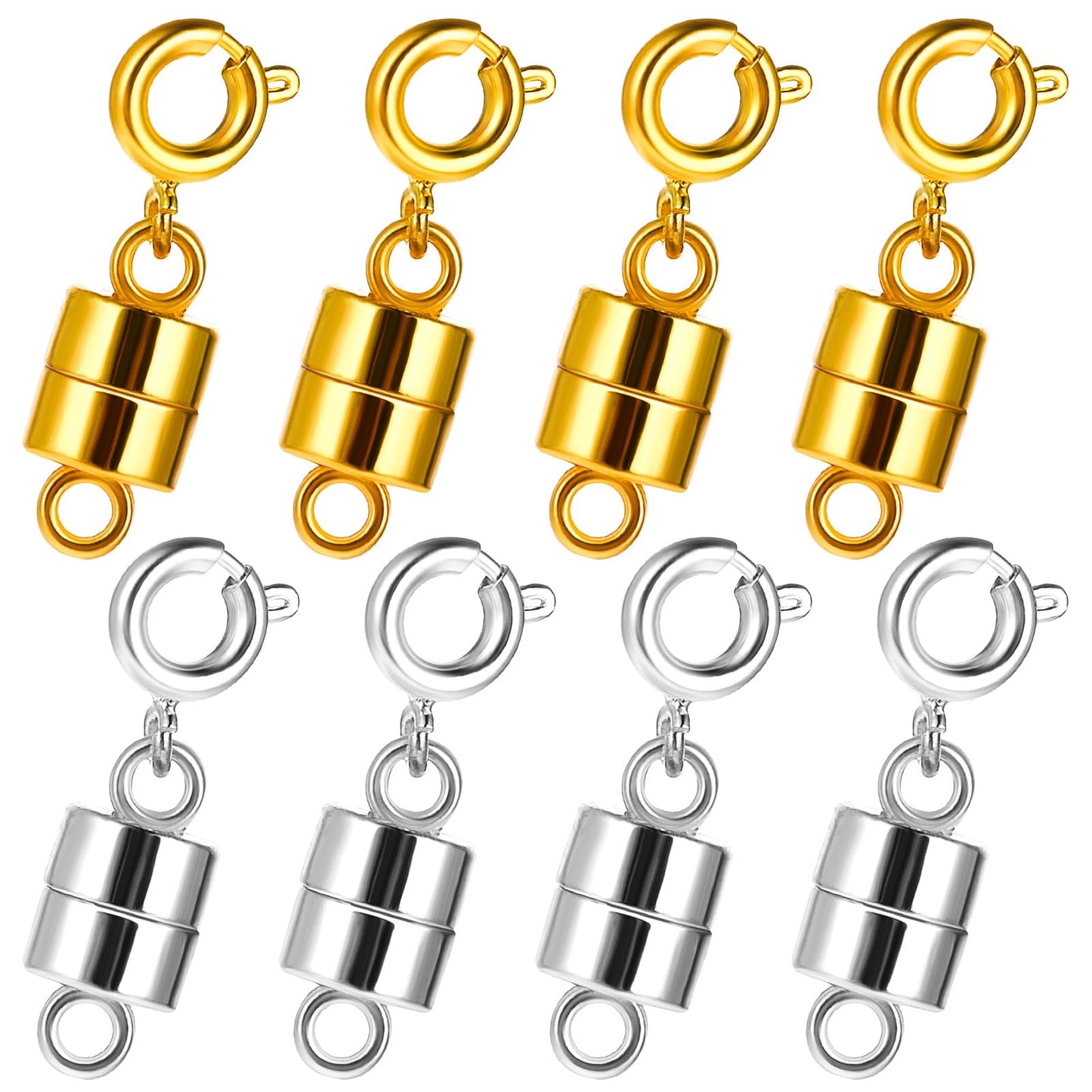 simarro Magnetic Necklace Clasps and Closures, Bracelet Extender Connectors Necklaces Bracelet Safety Magnetic Jewelry Clasp Converter for Necklaces Chain Jewelry Making Necklace Clasp