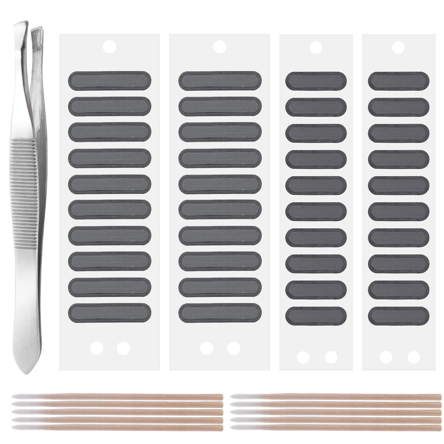 TIESOME Phone Speaker Dustproof Stickers Protector, 51PCS Phone Trumpet Anti Dust Adhesive Stickers Mesh Speaker Dustproof Net Stickers Dustproof Cover Kit with Cleaning Swabs Tweezer