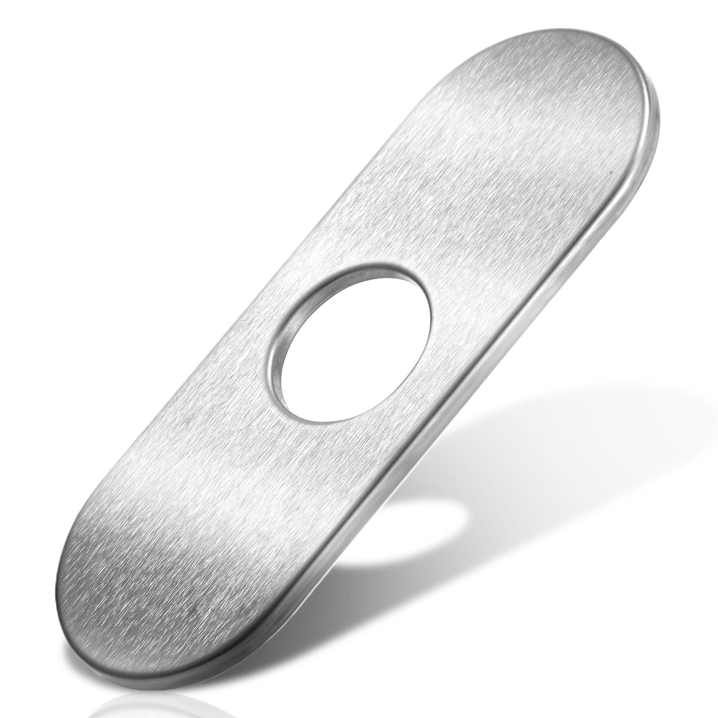 Yuanchu 35mm Perforated Plug Cover Plate Tap Rosette 304 Stainless Steel for Bathroom Sink Kitchen Sink Brushed Nickel Stain Resistant