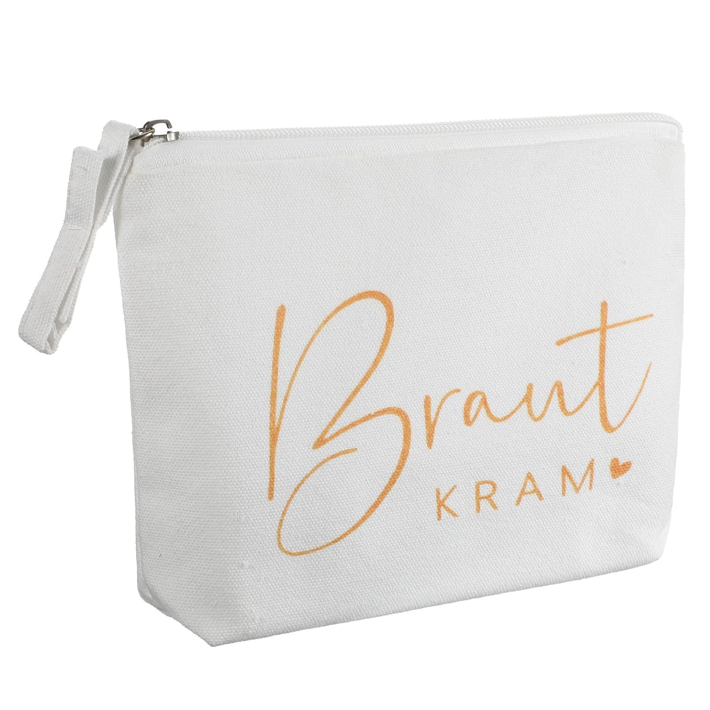 XLIUAX Set of 3 Bridal Makeup Bag, Bridal Bag with Cards and Envelopes, Bride Kram Cosmetic Bag, Bridal Canvas Makeup Bag, Gifts, JGA Party Accessories for Wedding, Engagement