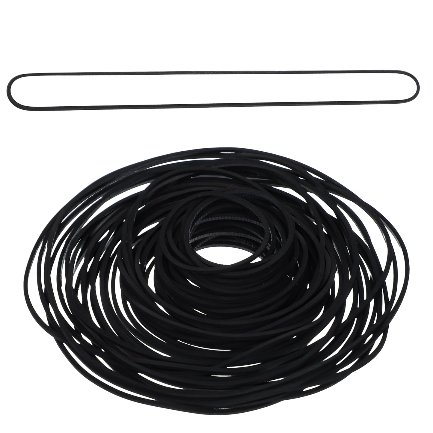 cobee 100 Pcs Recorder Rubber Belts, Mix Flat Cassette Tape Machine Rubber Belts, Cassette Recorder Repair Maintenance for DVD CD LD VCR Repeater Drives