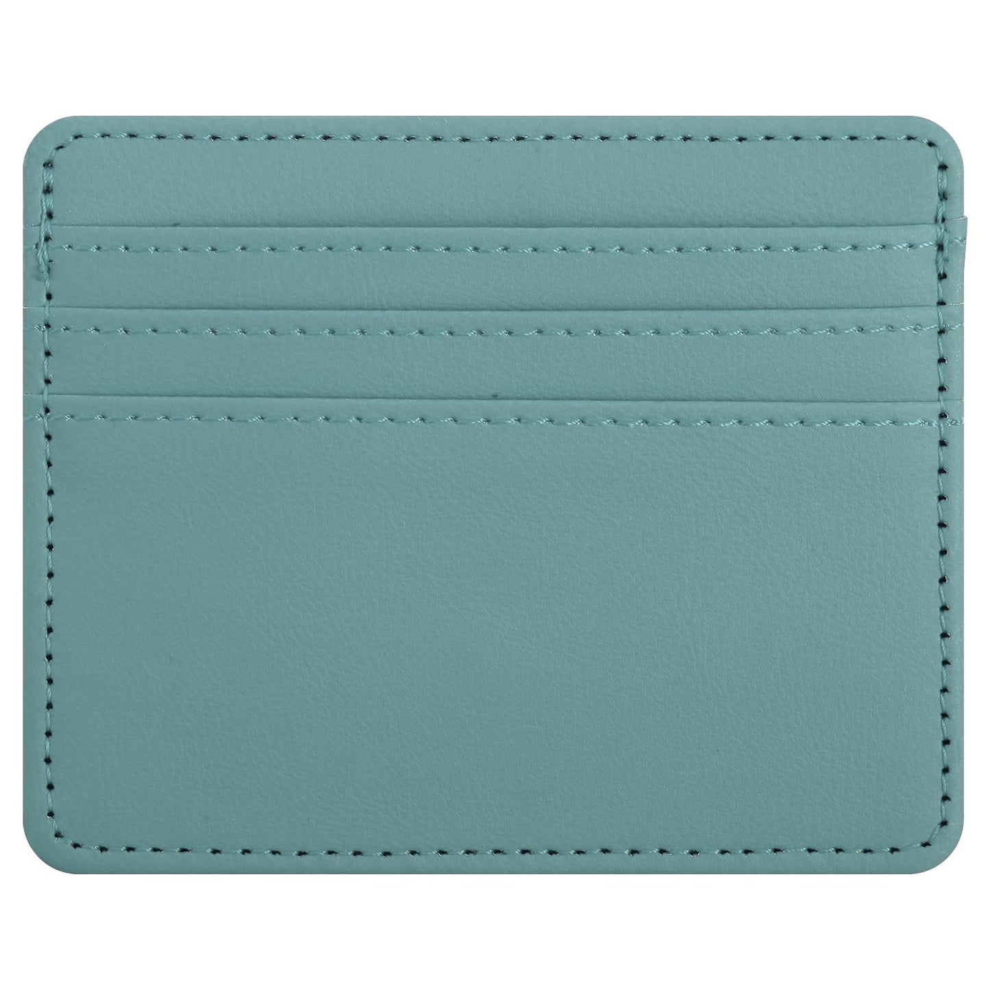 Bewudy Leather Credit Card Holder Wallet, Pocket Credit Card Holder Card Cases, Slim Minimalist Credit Card Organizer for Women Men(Blue)