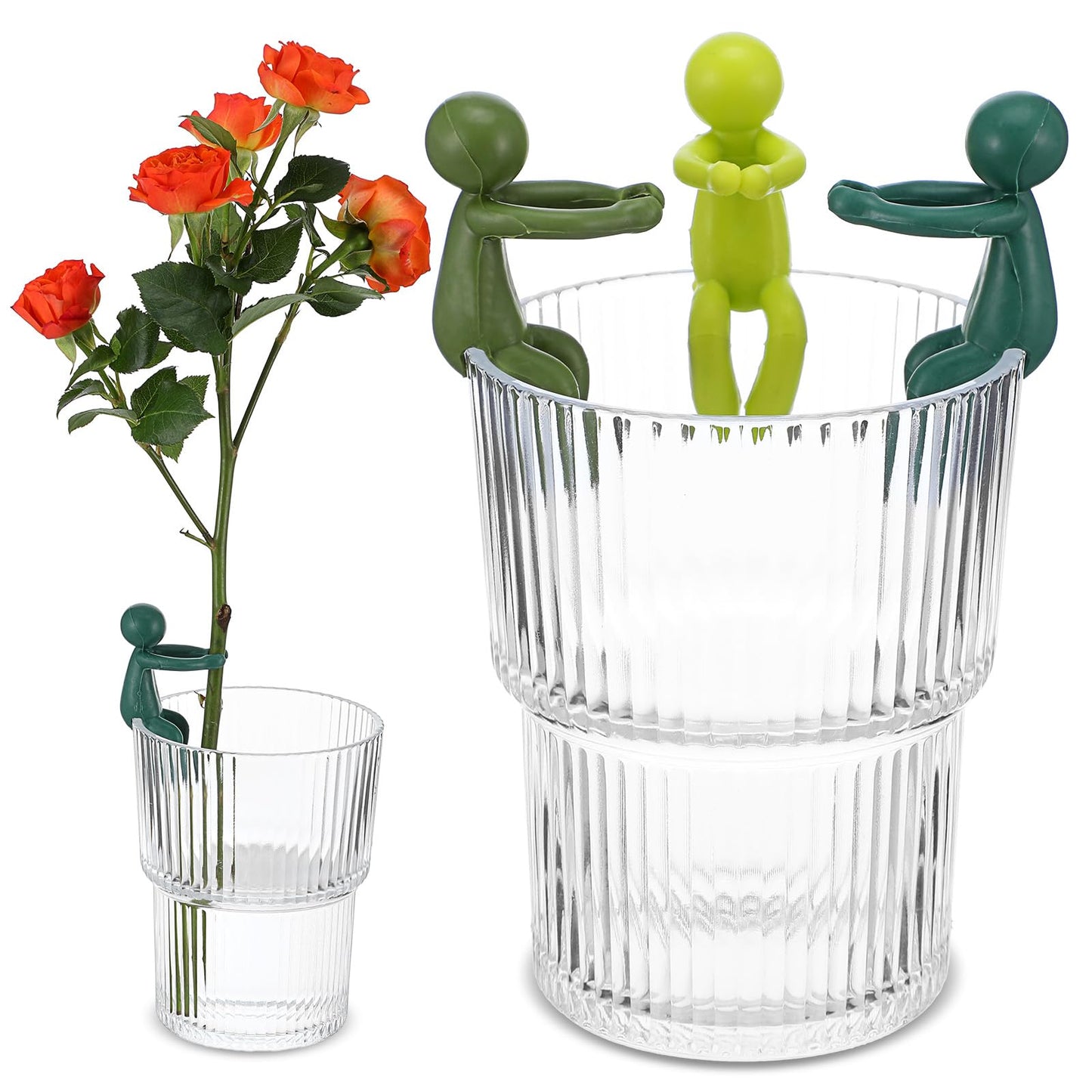 Yuanchu Plant Propagation Friends, 3Pcs Cute Plant Supports for Sprouts, Stems, Shoots Leaves Cuttings Decorative Plant Nurturing Holder for Plant Propagation Station or Indoor Garden Plant Lover Gift