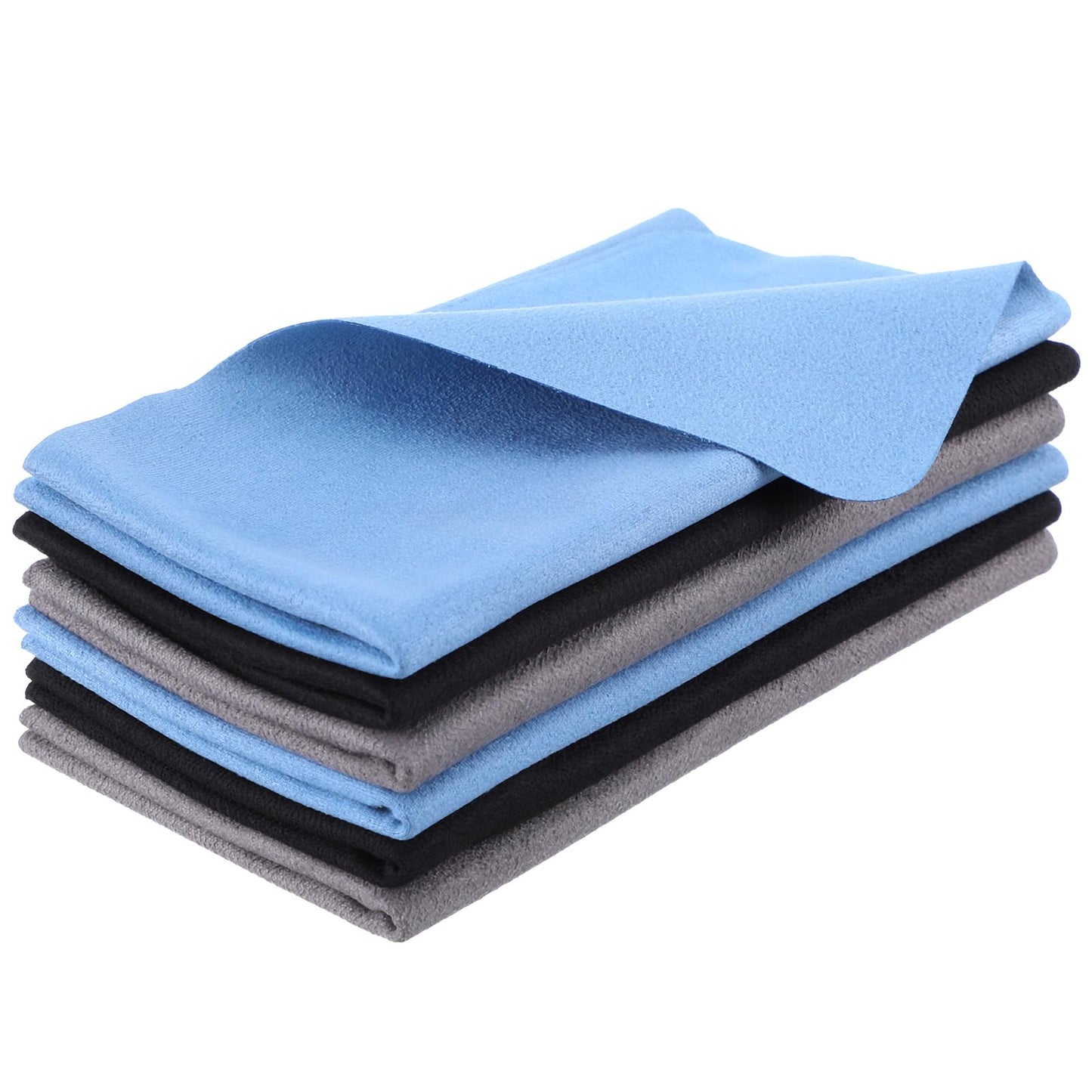 XLIUAX 6pcs Guitar Cleaning Cloths, Microfiber Guitar Polish Cloth for Musical Instrument Soft Cleaning Polishing Cloth for Violin Piano Brass Trumpet Sax Flute