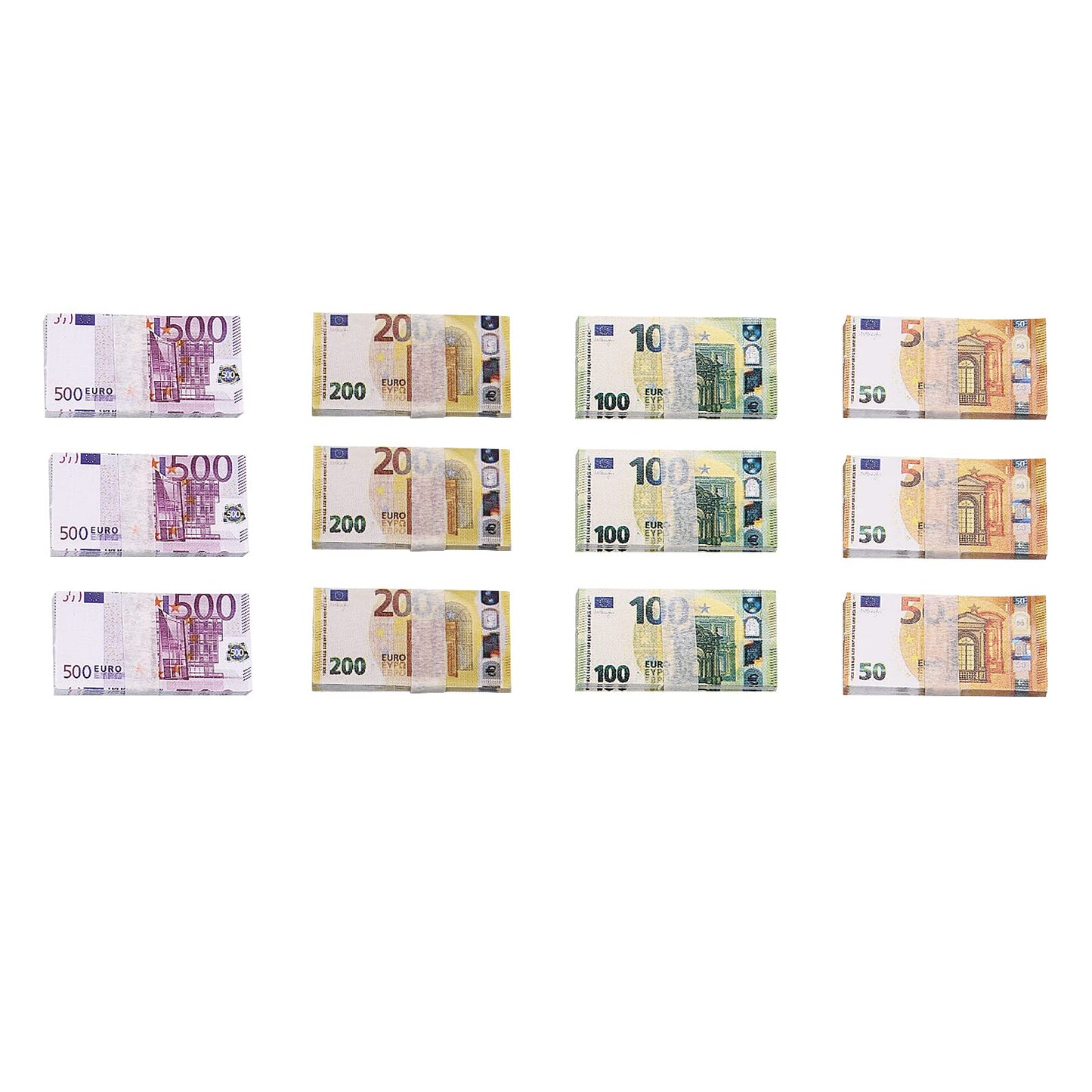 Cobee Dollhouse Mini Cash Model, 220 Pieces, Paper, Mini Dollar, Euro, Pound, Green, Blue, Orange, 1:12 Scale, Unisex, Ages 12-60, 1.18x0.5x0.01in
