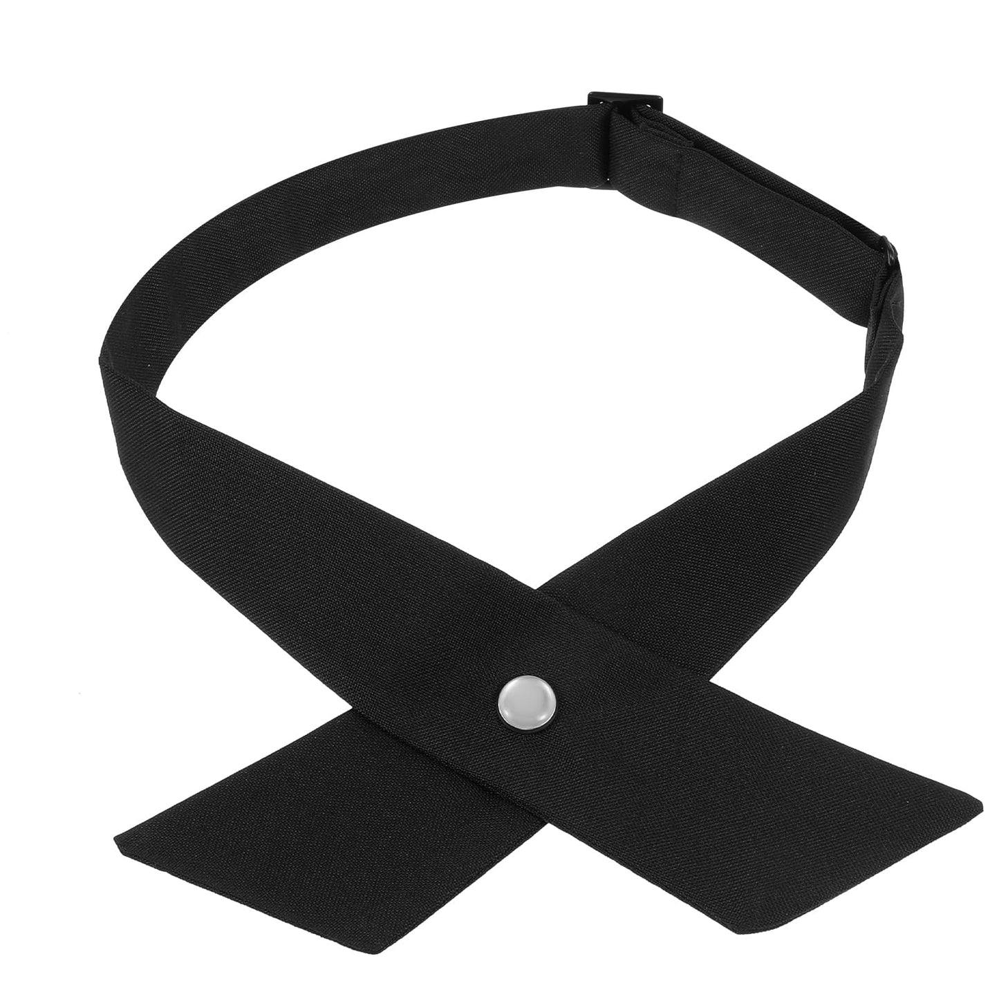 Yuanchu Cross Tie, Adjustable Tie for Women and Girls Adjustable Cross Bow Tie Black Neck Tie JK Uniform School Uniform Bow Tie for Women Men Girls Boys