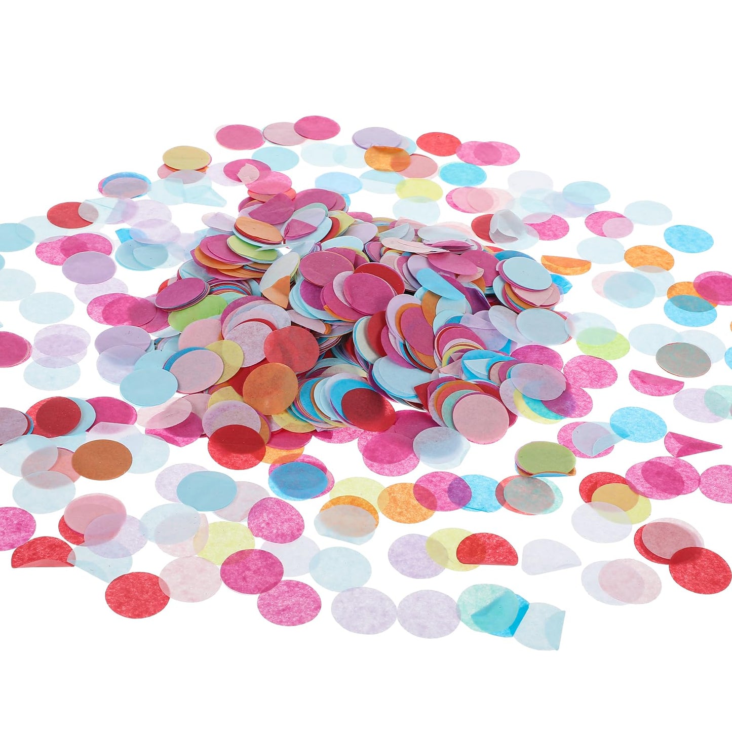 Yuanchu Pack of 6000 Confetti, 2.5 cm Confetti Colourful 50 g Confetti Birthday Wedding Multicoloured Round Confetti Table Decoration Paper Confetti for Carnival Christmas Christening Baby Shower