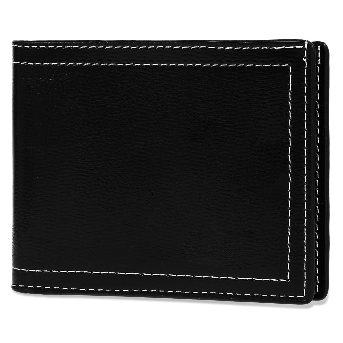 Amaxiu Men PU Leather Wallet, Mens Money Wallet with 6 Credit Cards Slots 2 Cash Pockets Coin Pocket Slim Bifold Wallet(Light Brown)