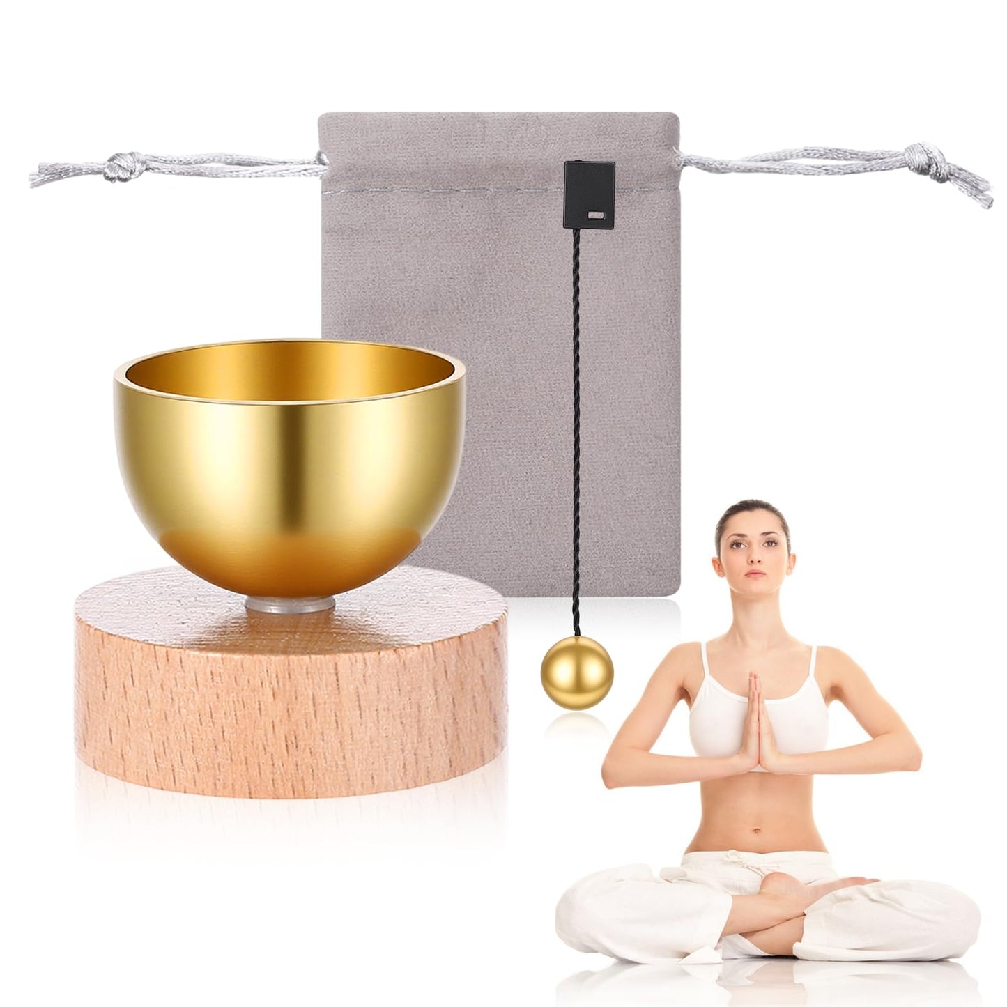 WJIAAA Tibetan Singing Bowl Set, Small, Mini Singing Bowls with Storage Bag, 7 Chakras Singing Bowl, Meditation Singing Bowl, Mindfulness Stress Relief for Yoga Meditation Relaxation