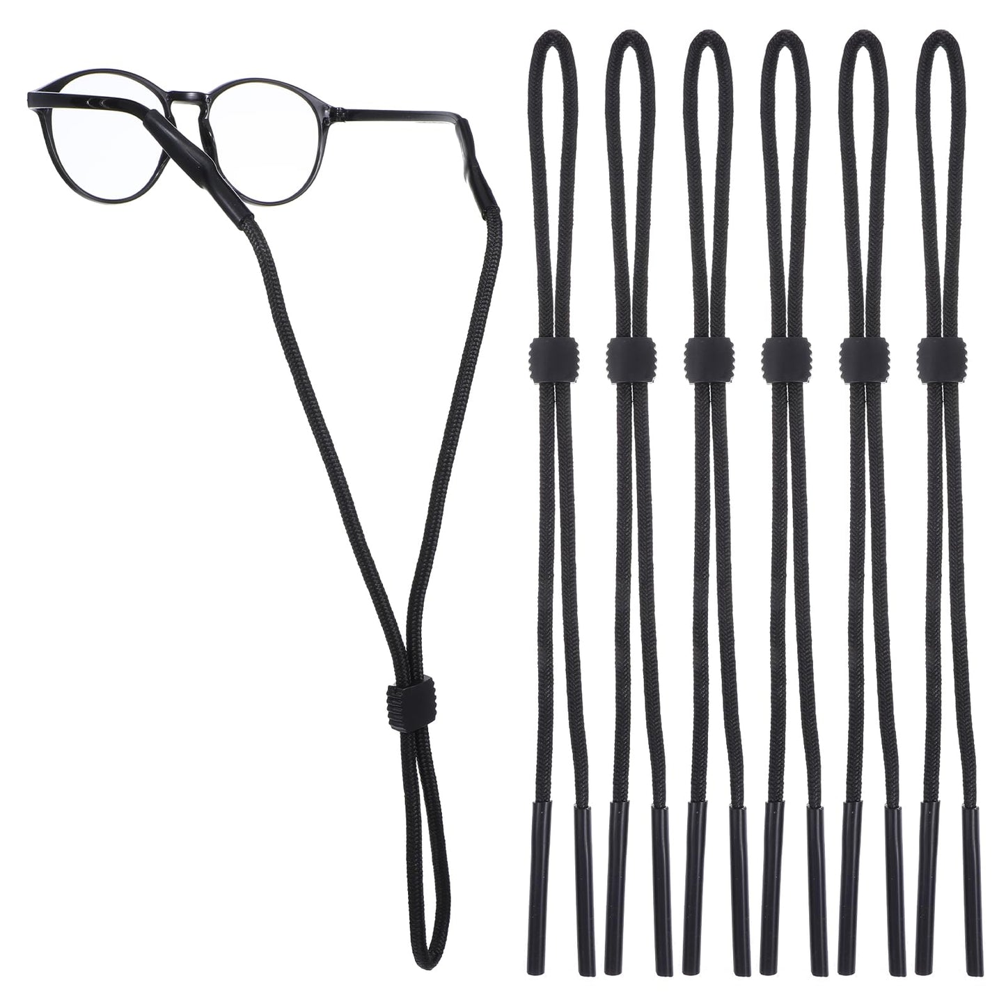 Yuanchu 6 Pcs Universal Adjustable Glasses Straps, Eye Glasses Holder Eyewear Retainer Glasses Strap for Men Women Sunglasses Straps Eyeglasses Strap Cords