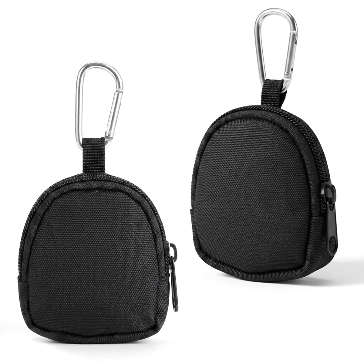 DOPENSPI 2PCS Mini Keychain Pouch, Coin Purse with Carabiner Clip