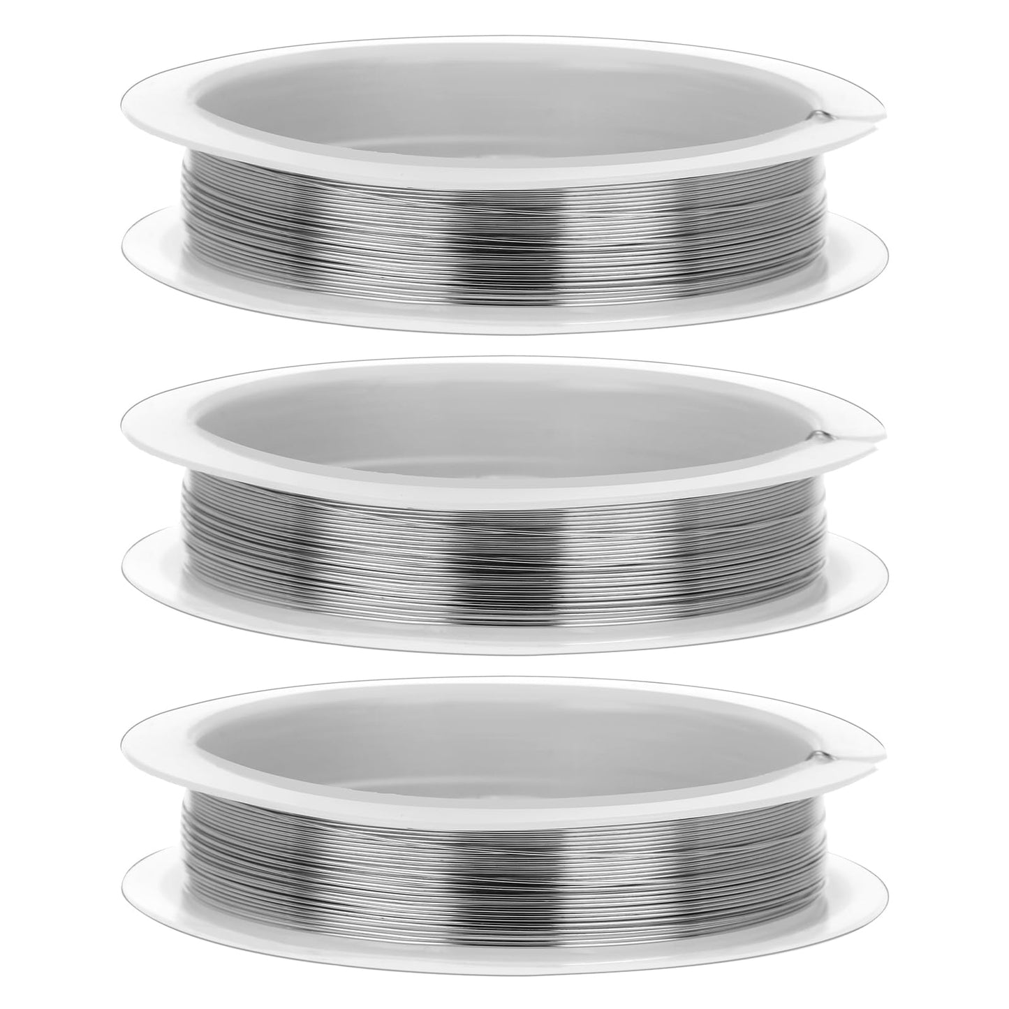 Giantree 3 Rolls 26 Gauge Stainless Steel Wire for Jewelry Making, 33 Ft Bailing Wire Snare Wire for Craft and Jewelry Making, for Bailing Wire Sculpting Wire Jewelry Making Wire (0.4MM,33 Feet/Roll)