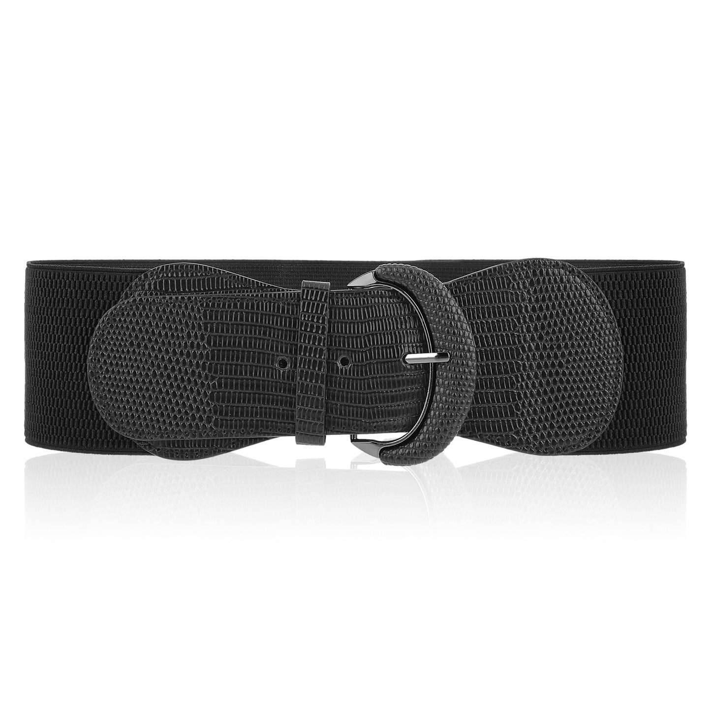 Amaxiu Women Wide Elastic Belt, Adjustable Stretch Waist Belt Vintage Chunky Waistband Fashion Stretchy Cinch Belt for Dress Jean