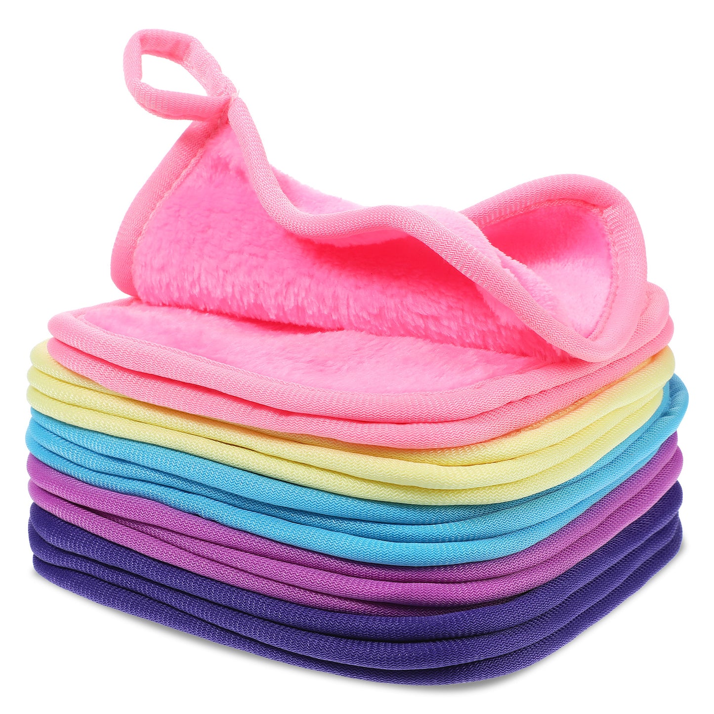 TIESOME 15 Pack Makeup Remover Cloth, Ultra Soft and Reusable Microfiber Makeup Remover Cloths Reusable Makeup Remover Pads Facial Cleansing Towels for All Skin Types