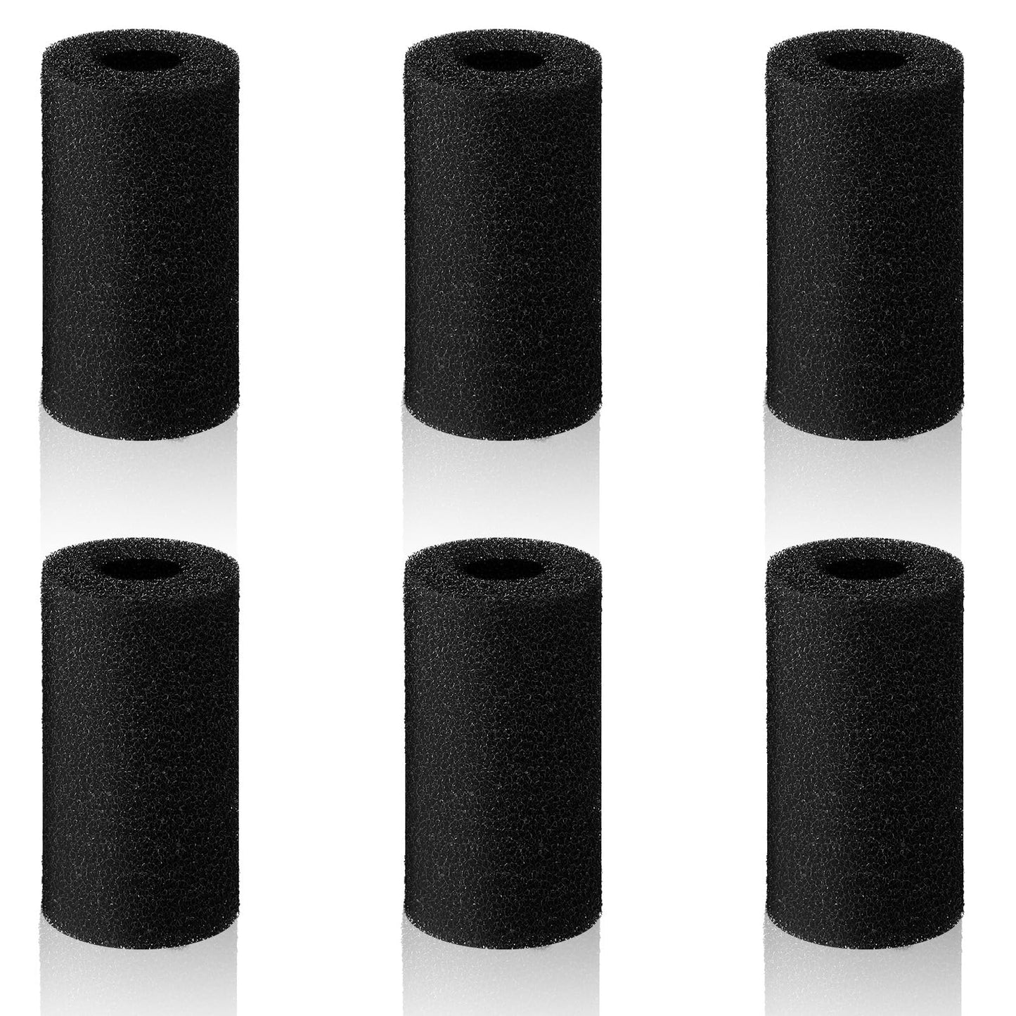 WJIAAA Pack of 6 Aquarium Filter Sponge, Filter Cotton Aquarium for Small Fish Shrimp Fish Incubator Protection High Density Filter Sponge