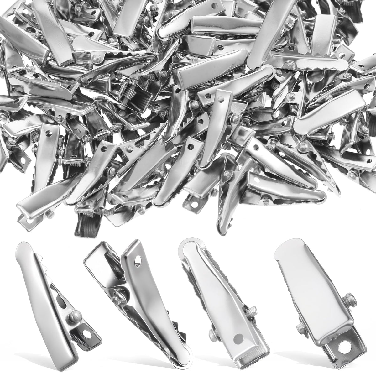 GEEHUA 100 Pcs Alligator Hair Clips, 25mm