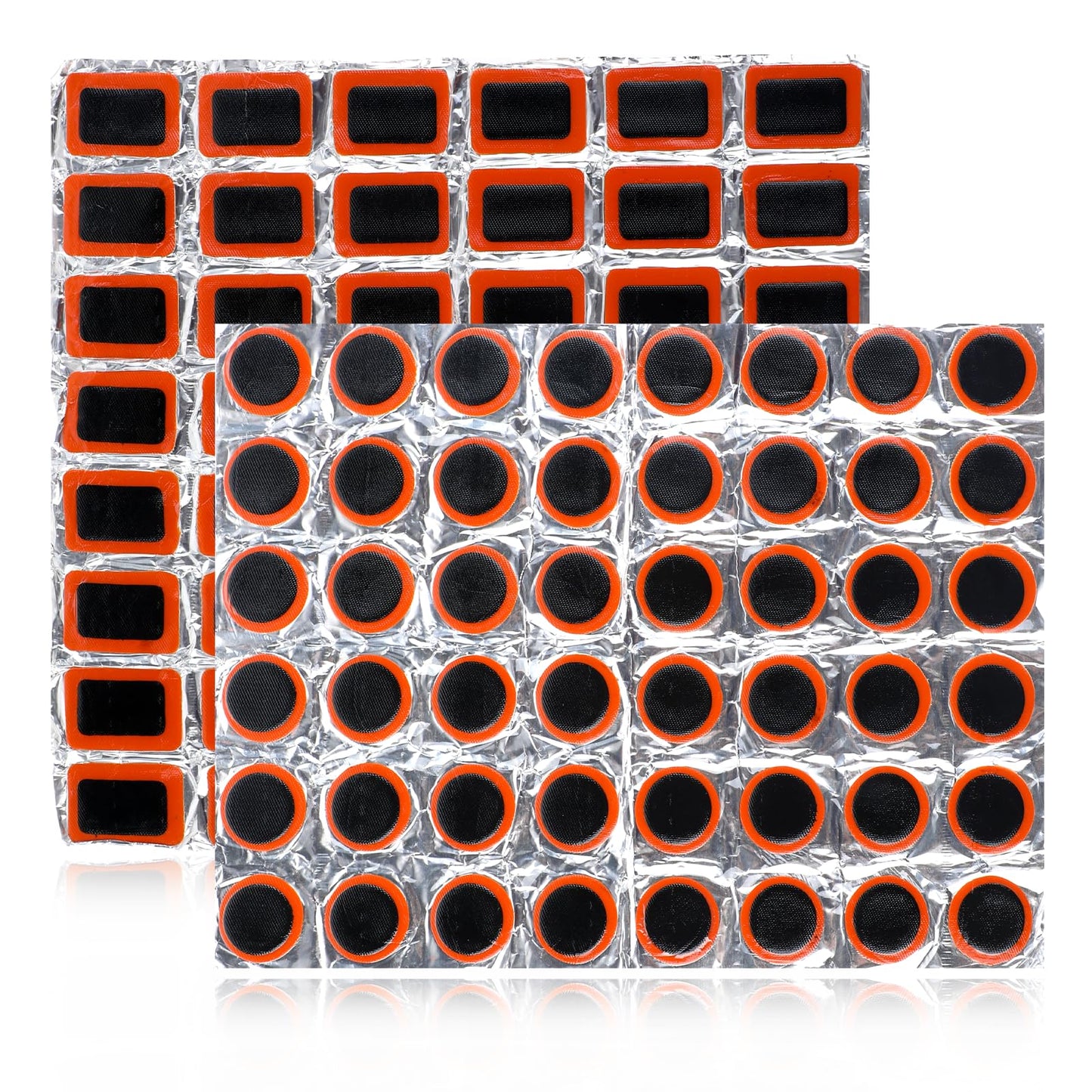 Giantree 96Pcs Rubber Bike Tire Patches, Rubber Patch Outdoor Cycling Bicycle Tire Tool, Bicycle Inner Tube Puncture Patch for Motorcycle BMX Cycling MTB Road Mountain Bicycle A3 (Without Glue)