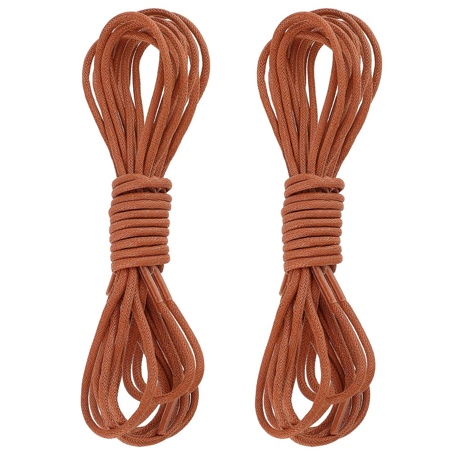 simarro 2 Pairs Waxed Round Shoe Laces, Work Boots Laces Heavy Duty Shoe Laces for Mens Dress Shoes, Thin 3mm Laces for Dress Casual Oxford Shoes(40" 100cm)