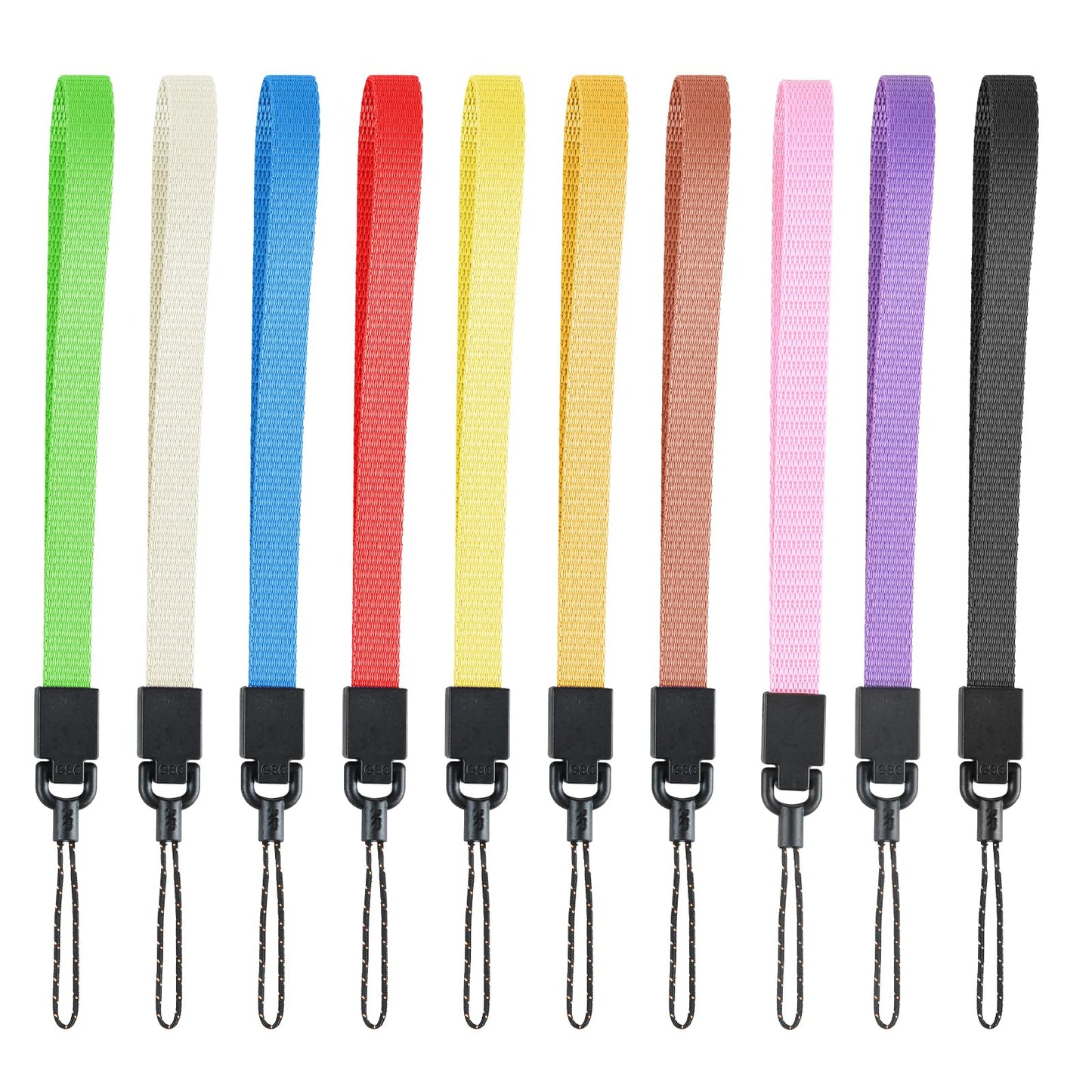 GEEHUA 10Pcs Hand Wrist Strap, Wrist Lanyards Braided Flat String for Keys Phone Camara USB Flashlight(multicolor)