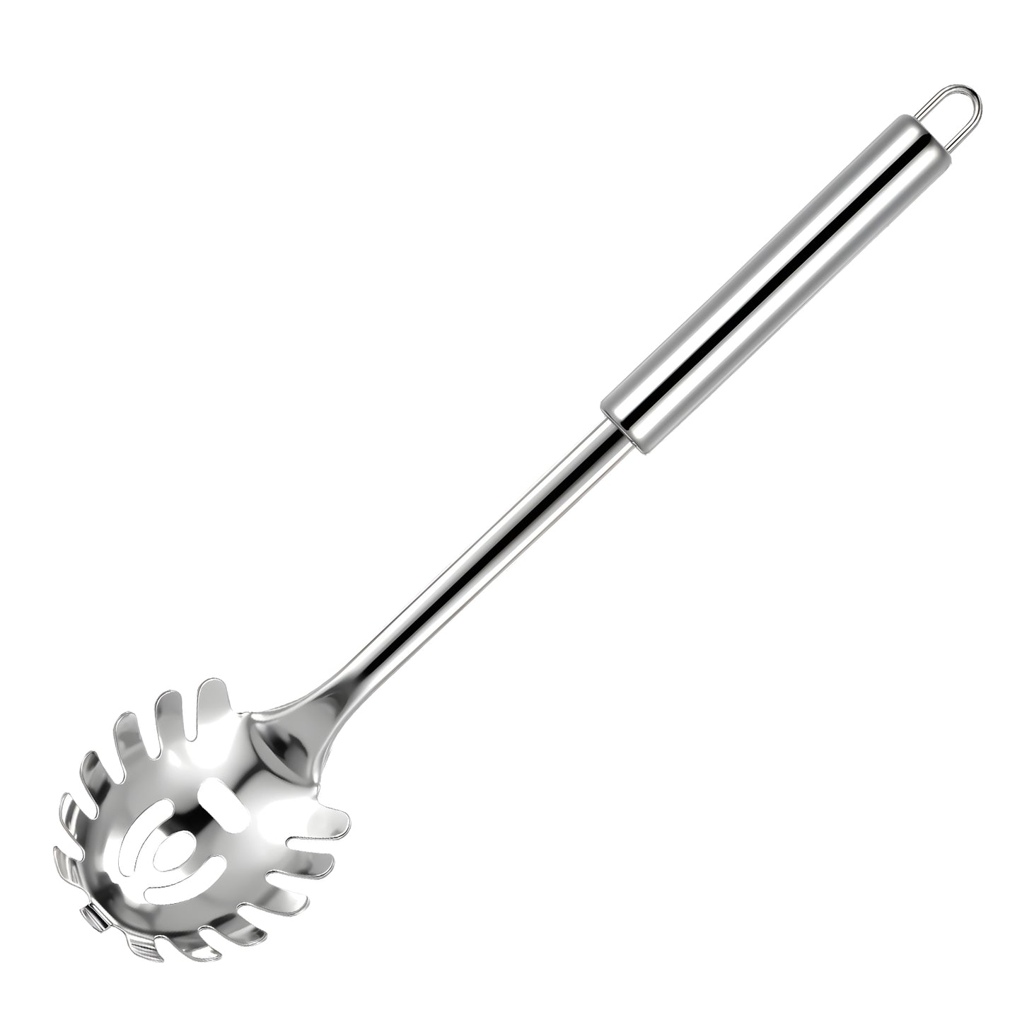 Yuanchu Spaghetti Spoon, 12 inch Pasta Fork Pasta Spoon Spaghetti Stainless Steel Pasta Spoon Heat Resistant Cooking Utensils Spaghetti Spoon
