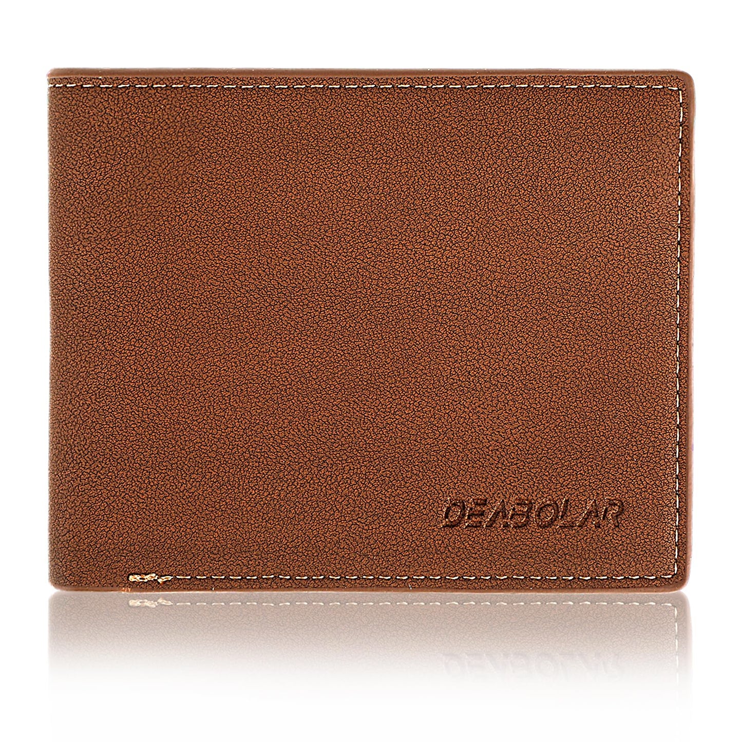Amaxiu Mens Wallet, Bifold Wallet Flip Extra Capacity Wallet Slim Wallet ID Window Wallet PU Leather Minimalist Mens Wallet