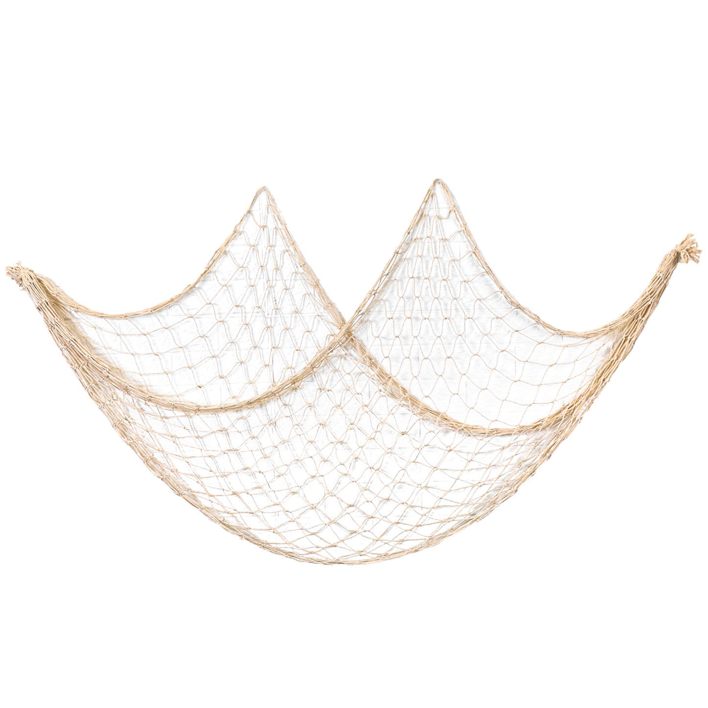 Jeffdad Fish Net Decorations for Party, 80x40in Decorative Nautical Themed Fishnet Party Accessory Wall Hanging Fish Net Decorative for Home Bedroom
